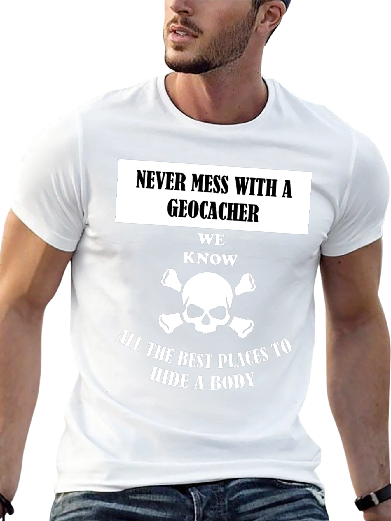 Geocacher T-Shirt: Hide a Body Tee