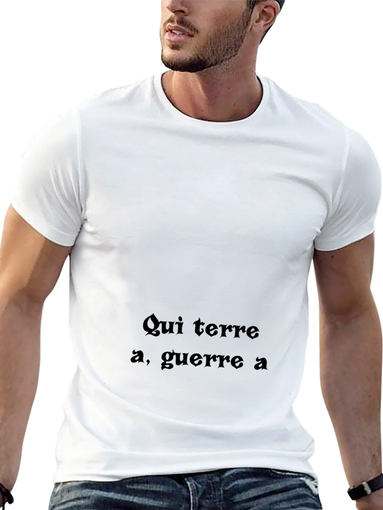 Qui Terre A Guerre A Black T-Shirt