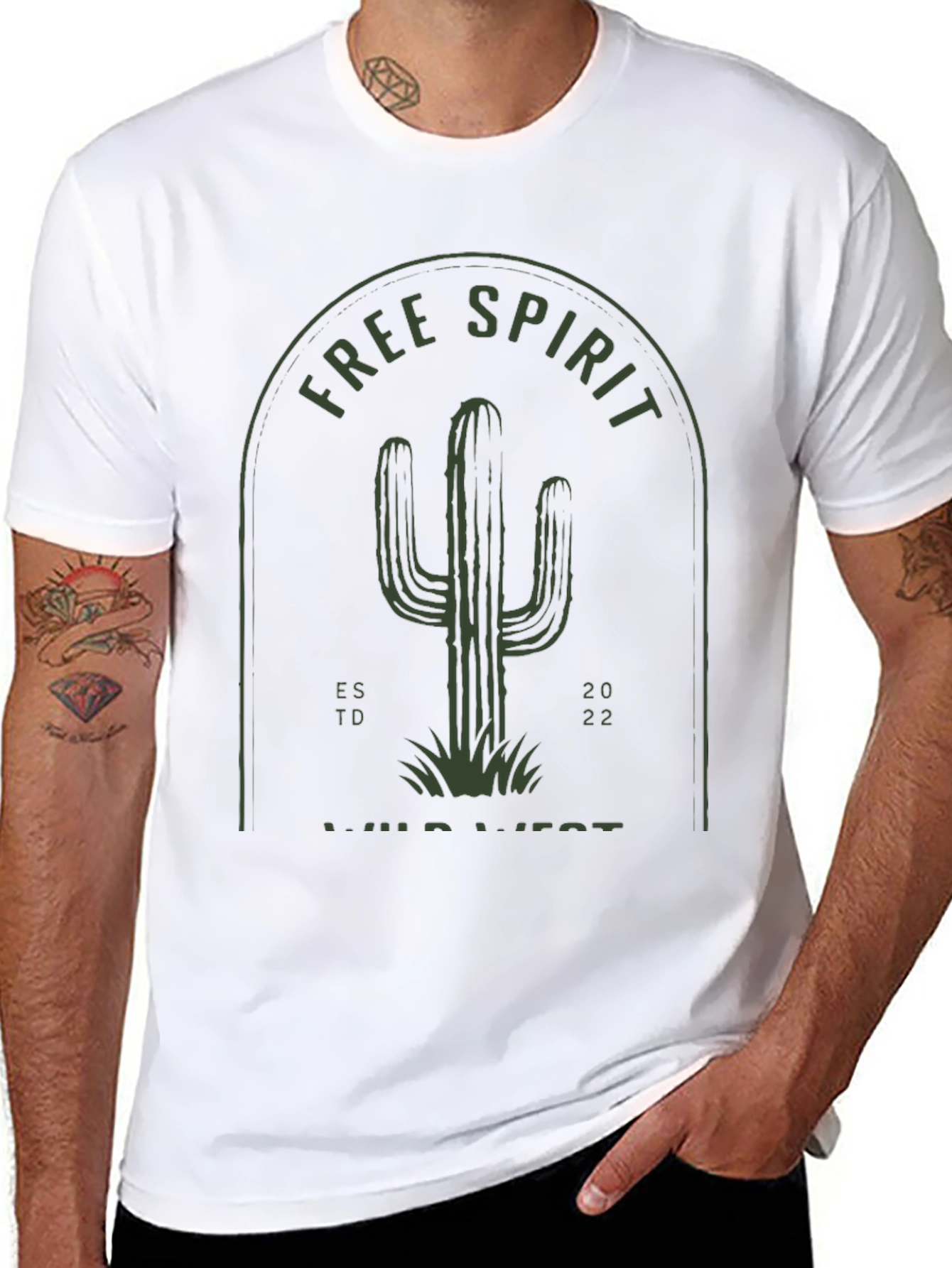 Free Spirit Wild West Graphic T-Shirt