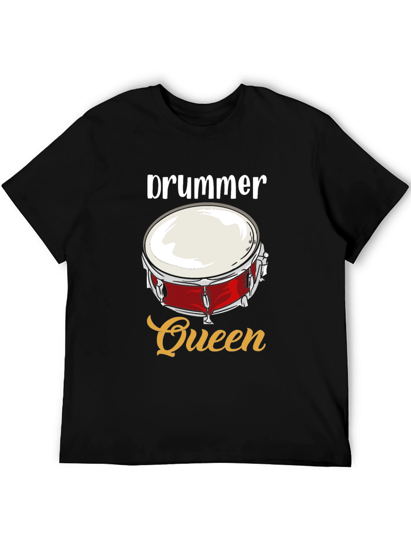 Drummer Queen Graphic T-Shirt - Music Lover Tee