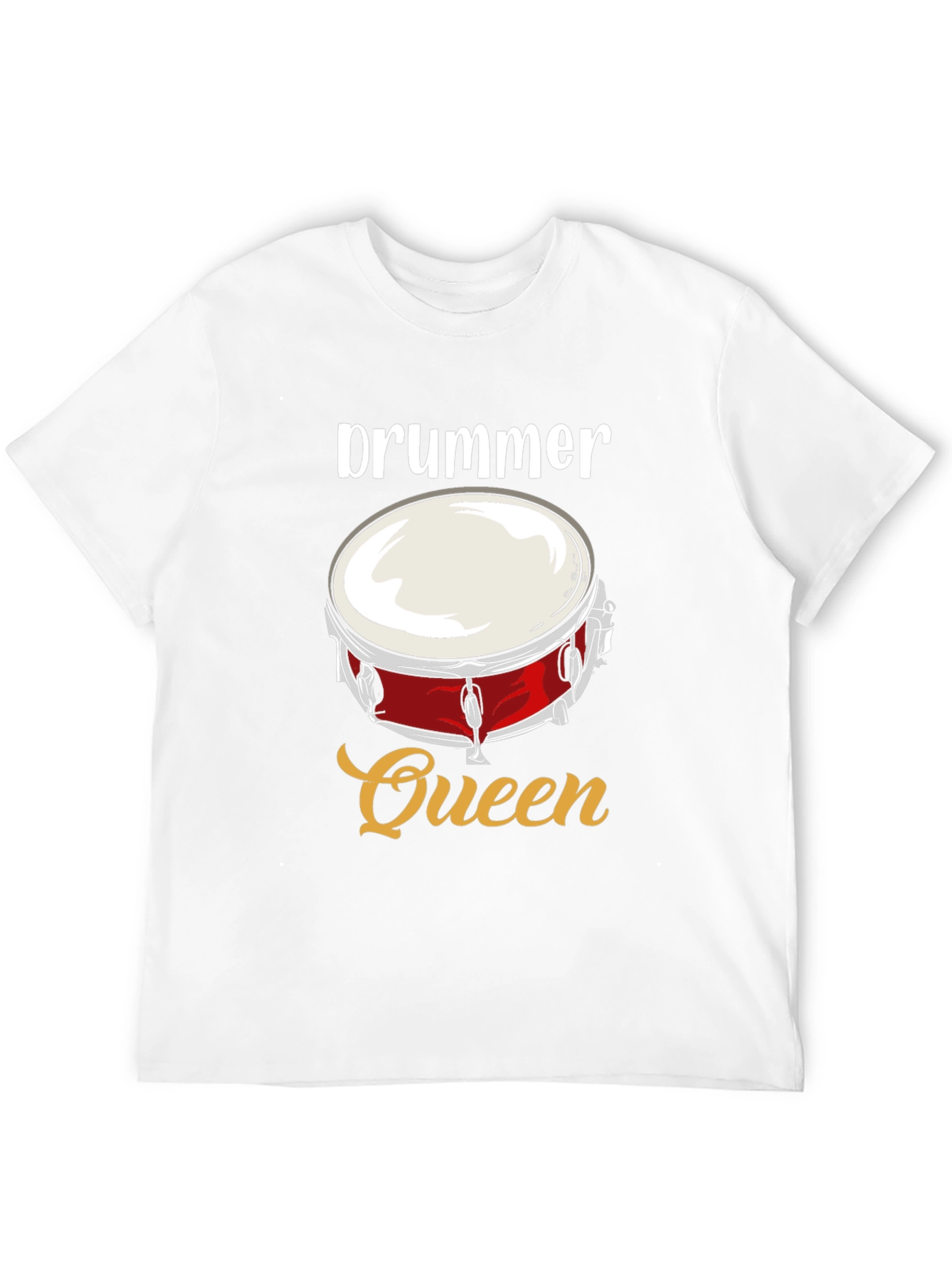 Drummer Queen Graphic T-Shirt - Music Lover Tee