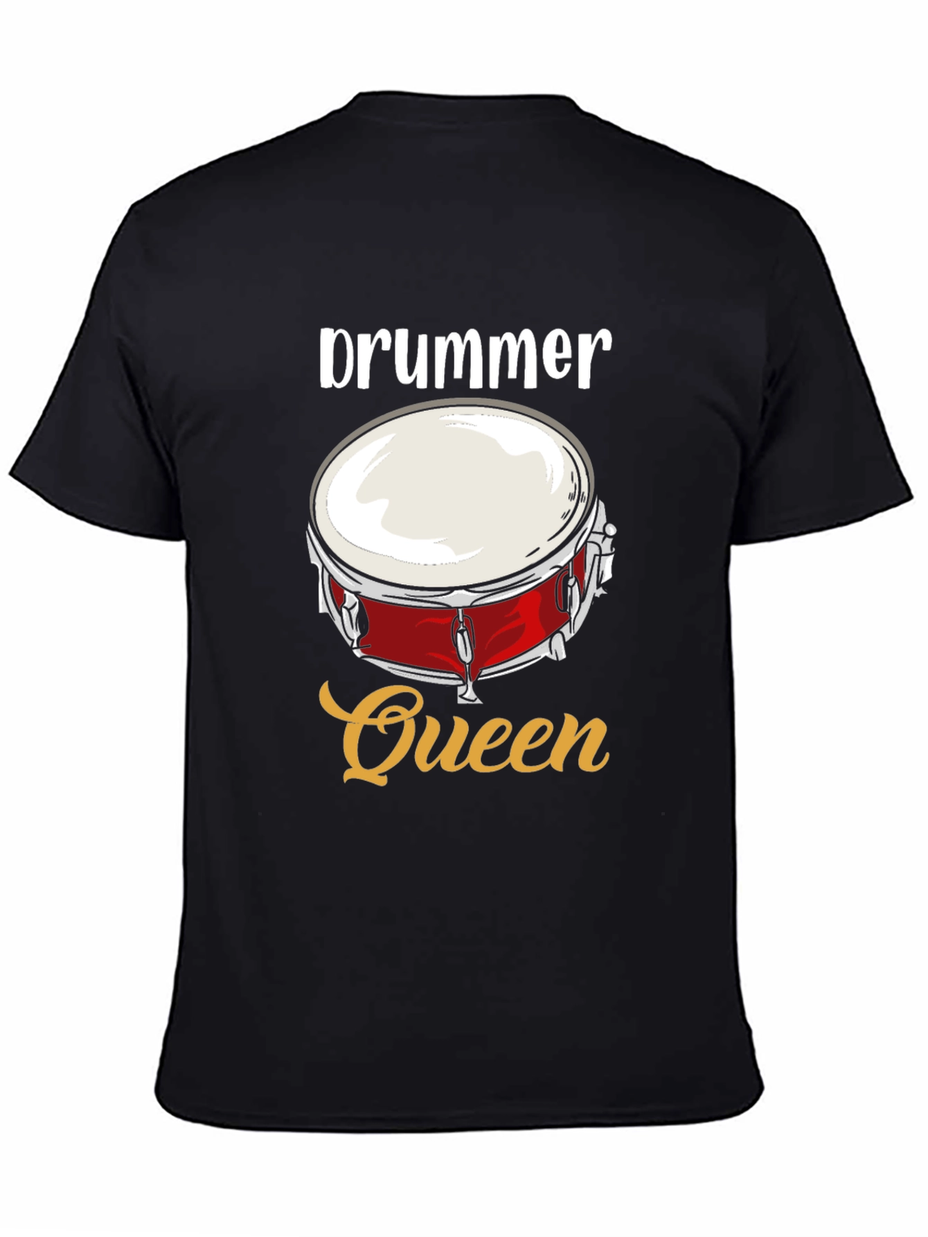 Drummer Queen Graphic T-Shirt - Music Lover Tee
