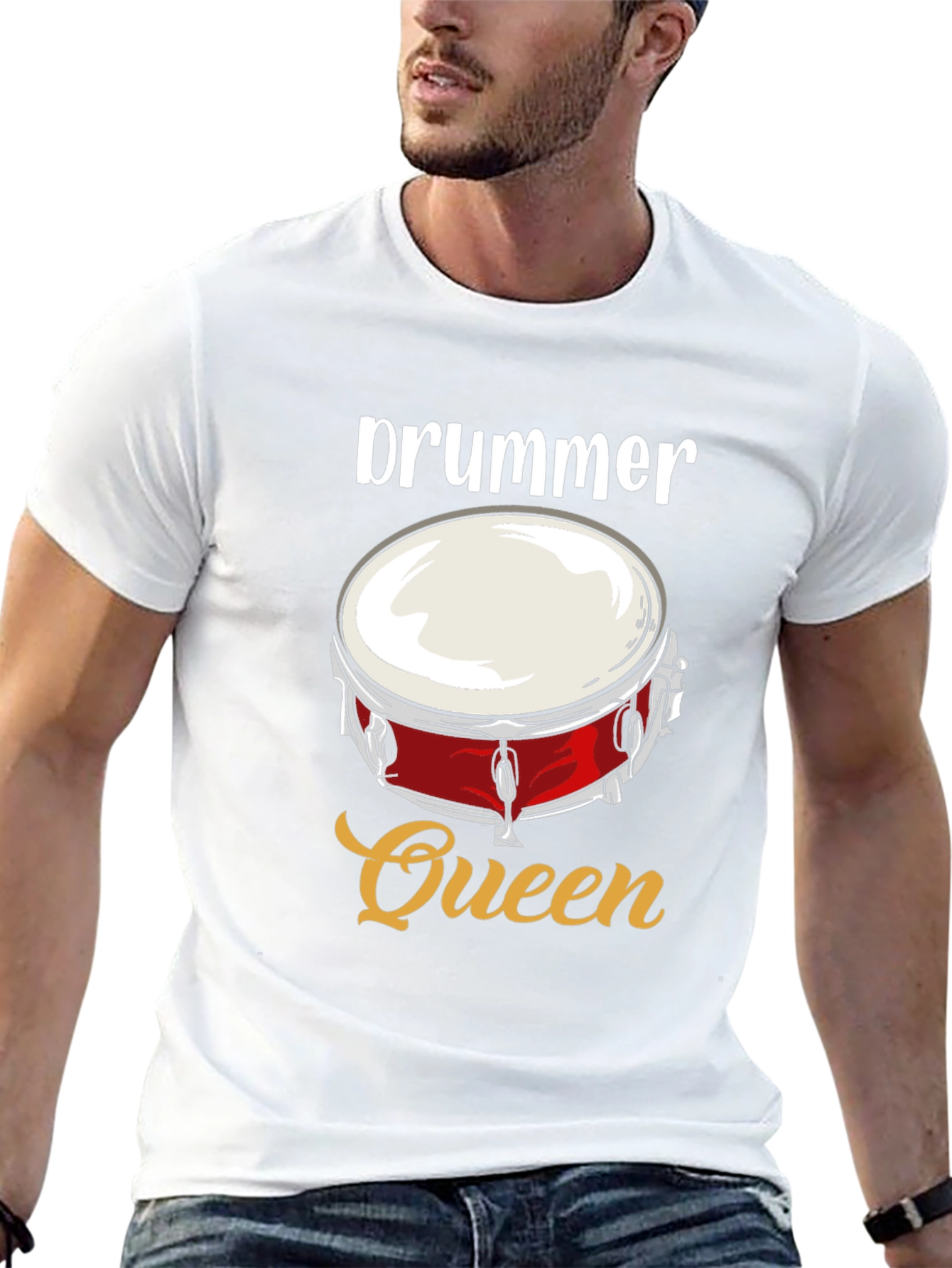 Drummer Queen Graphic T-Shirt - Music Lover Tee