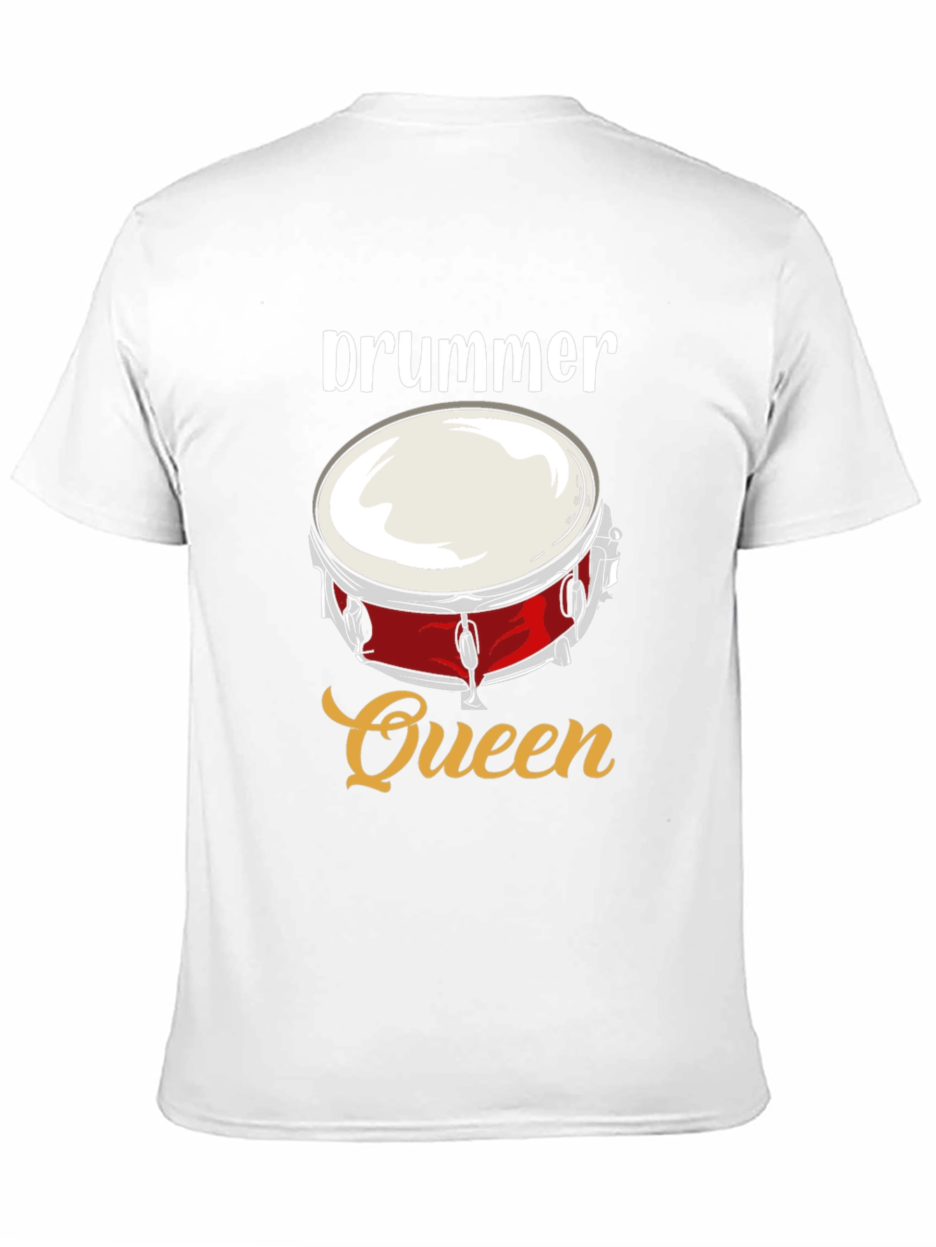 Drummer Queen Graphic T-Shirt - Music Lover Tee