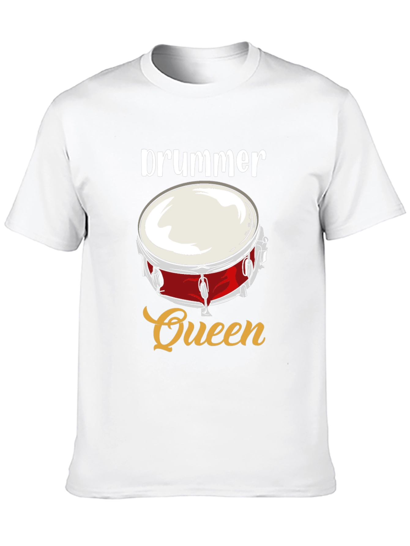 Drummer Queen Graphic T-Shirt - Music Lover Tee