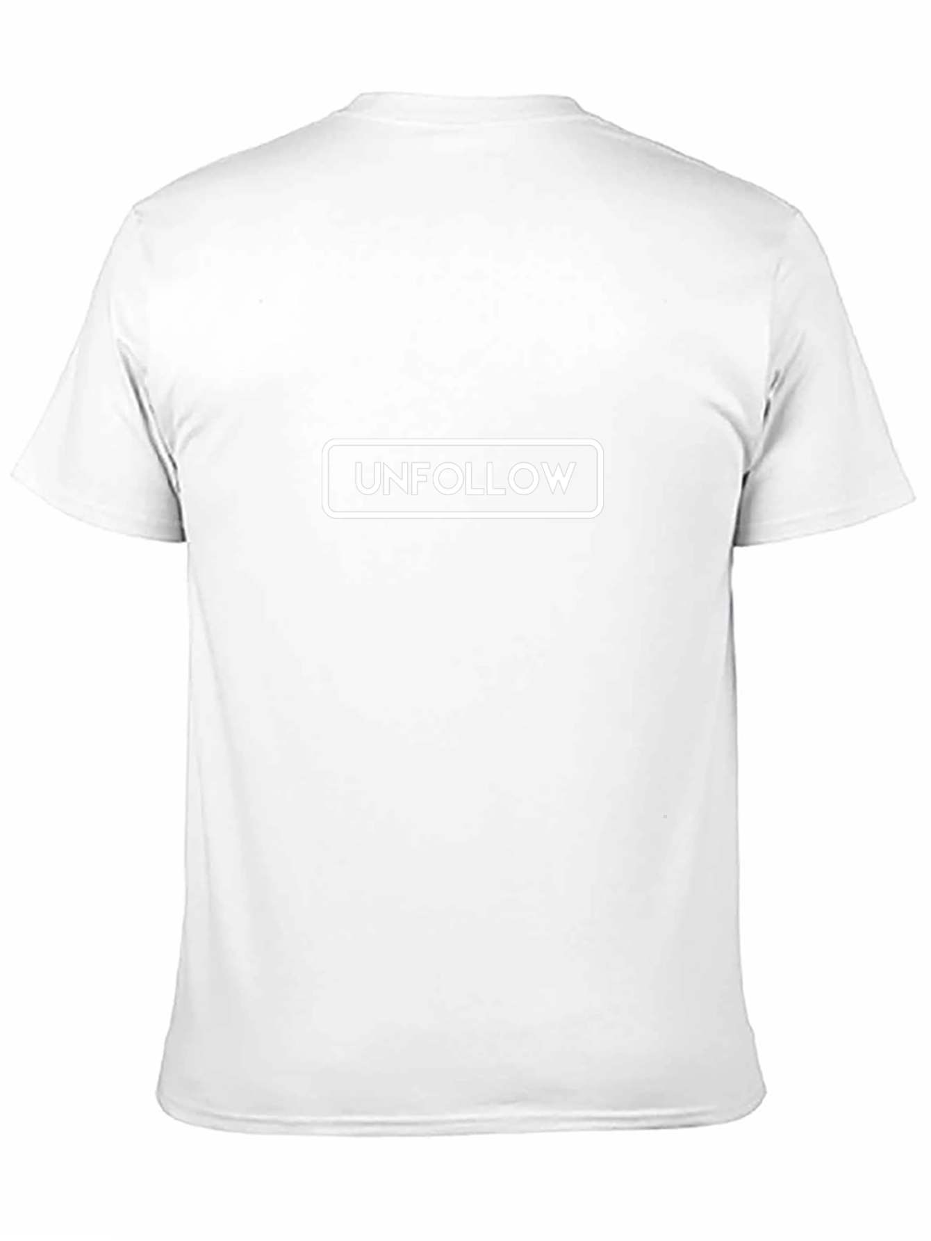 Unfollow Graphic Tee - Black Cotton Casual Shirt