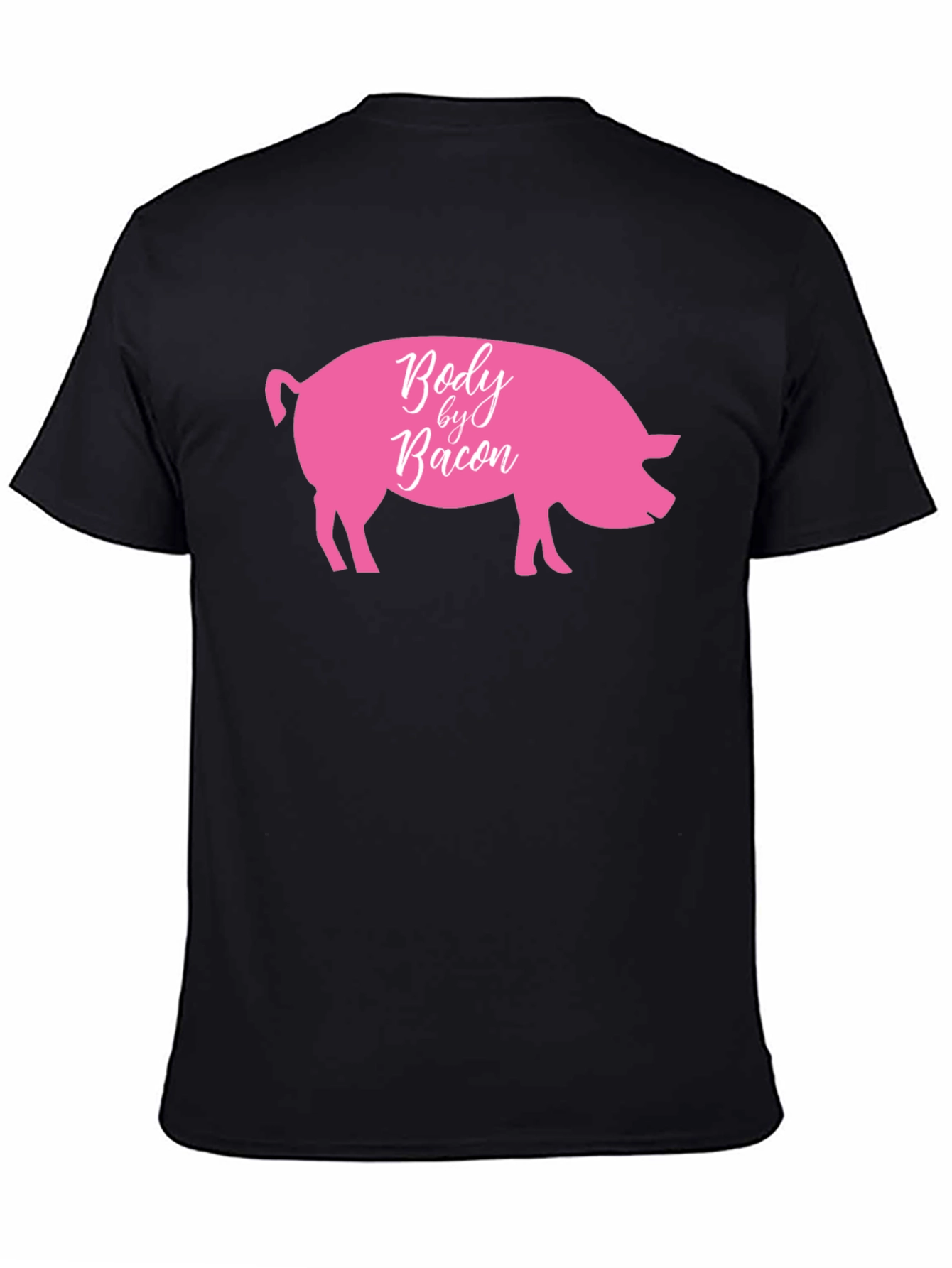 Body by Bacon Funny Pig Graphic T-Shirt