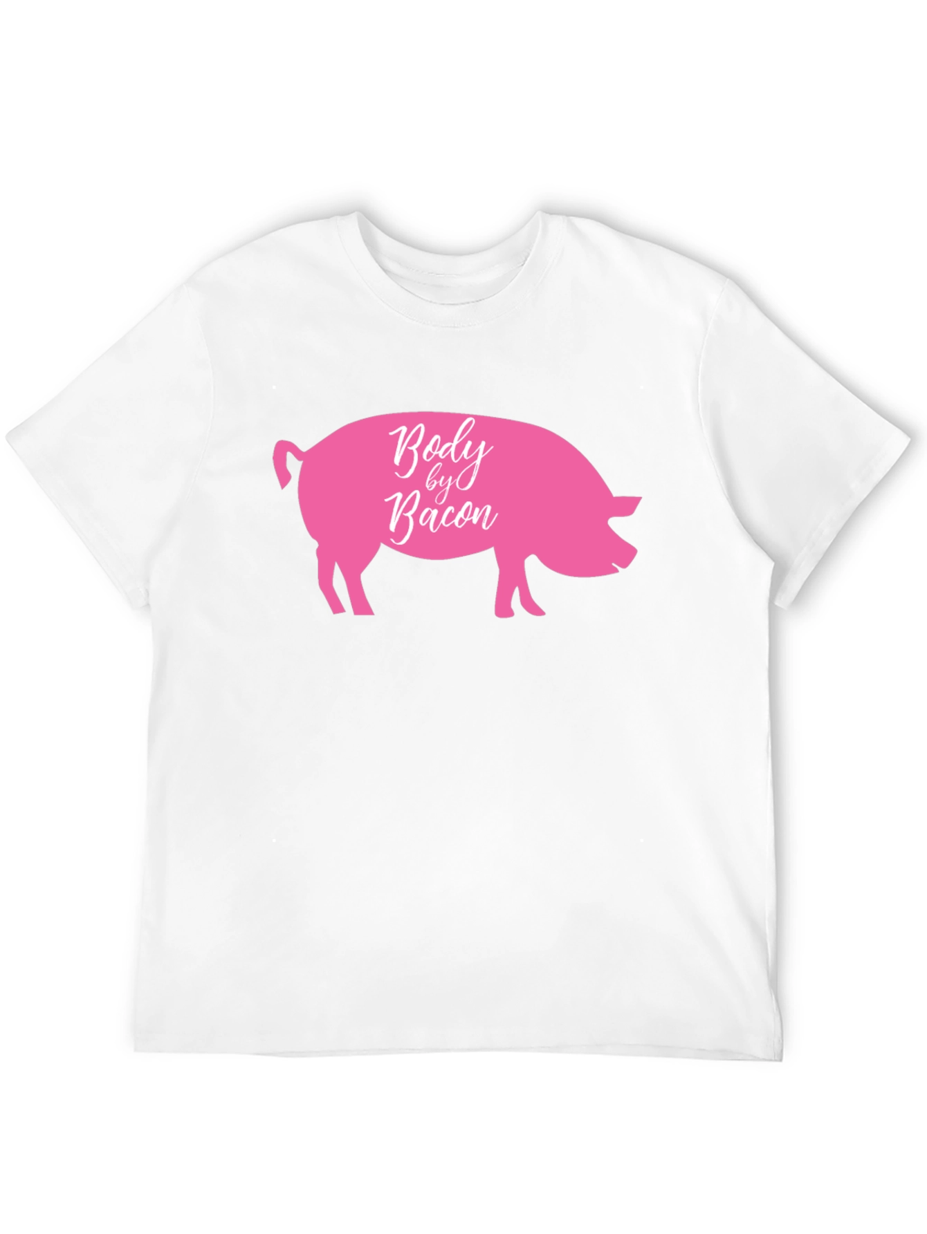 Body by Bacon Funny Pig Graphic T-Shirt