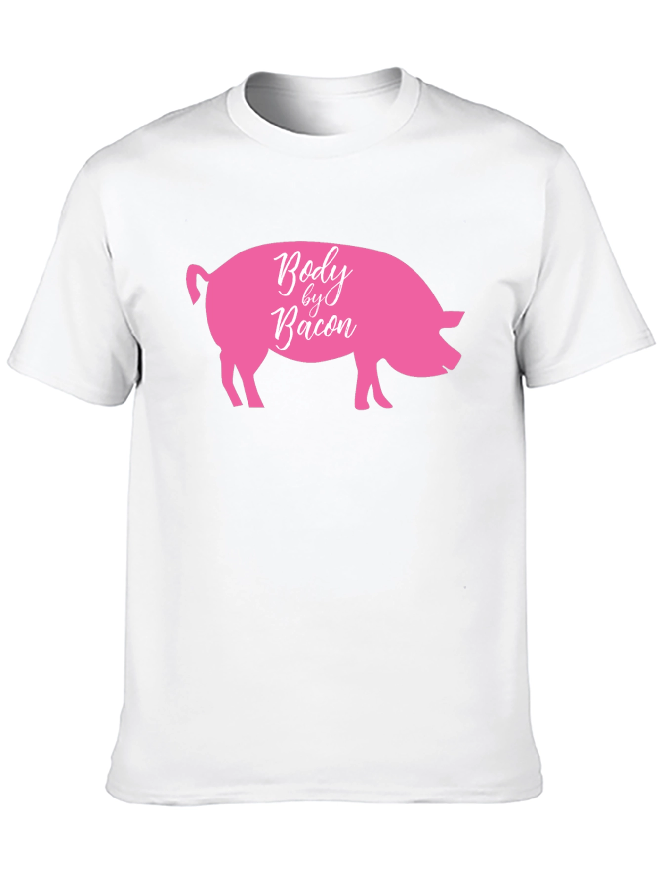Body by Bacon Funny Pig Graphic T-Shirt