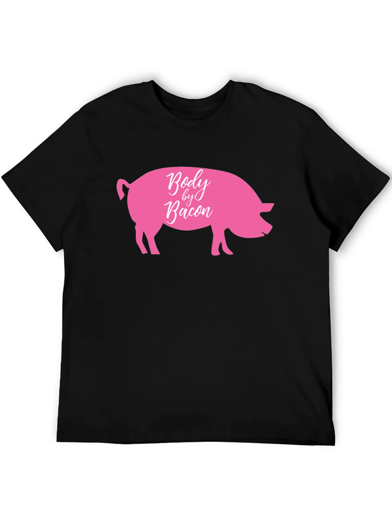 Body by Bacon Funny Pig Graphic T-Shirt