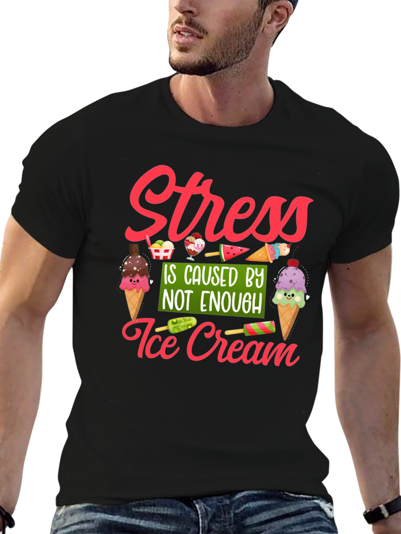 Stress Ice Cream T-Shirt