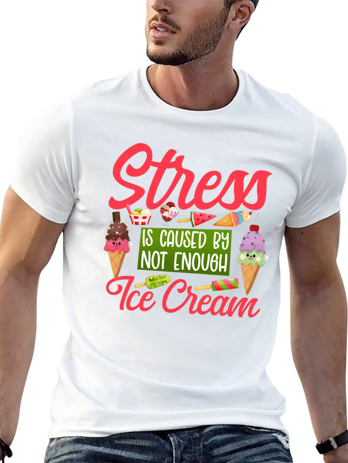 Stress Ice Cream T-Shirt