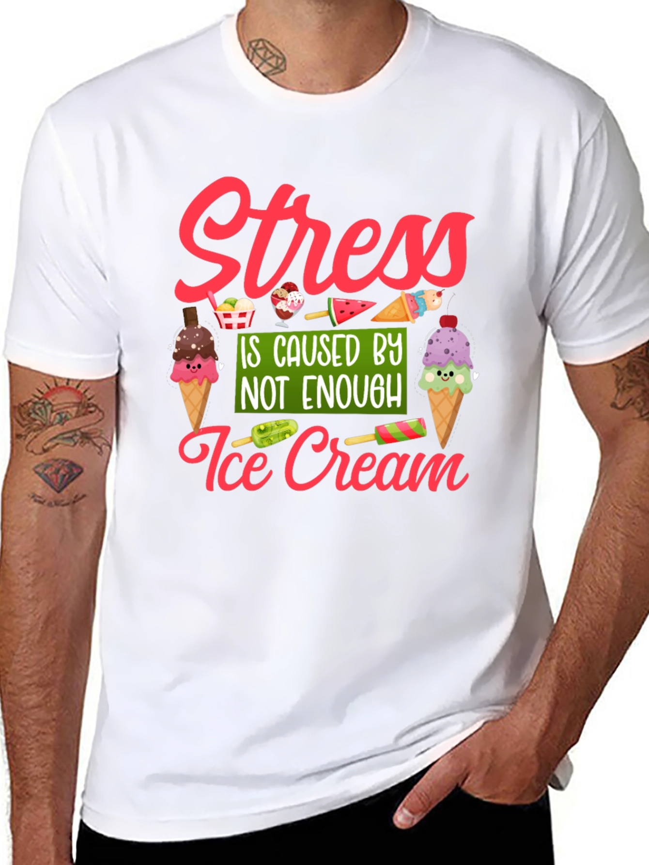 Stress Ice Cream T-Shirt
