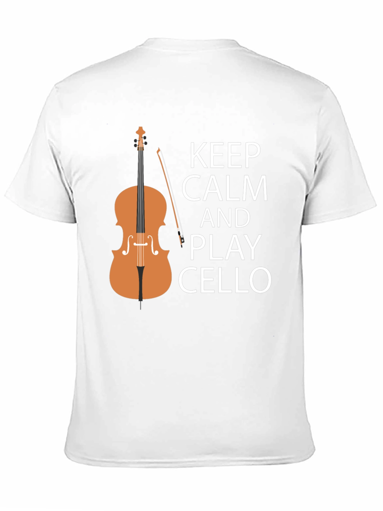 Keep Calm and Play Cello Black T-Shirt