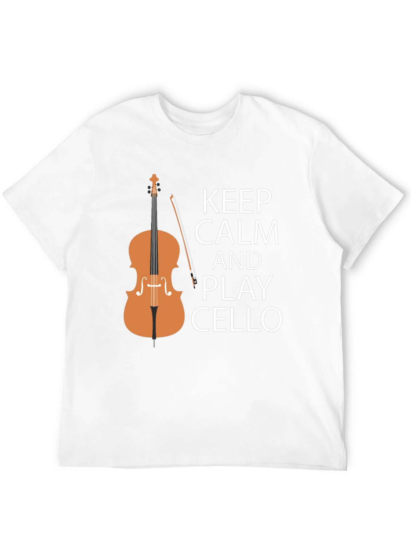 Keep Calm and Play Cello Black T-Shirt