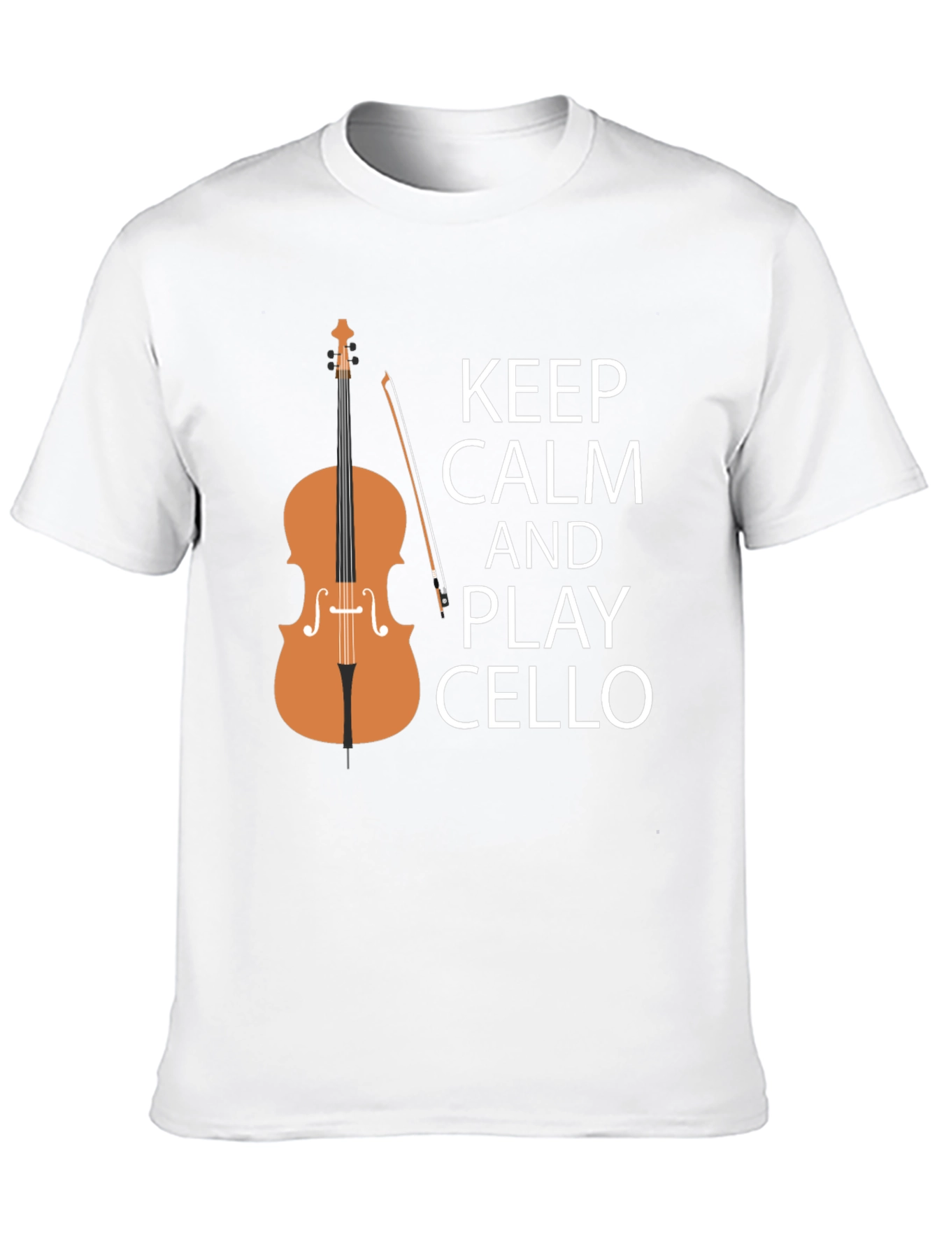 Keep Calm and Play Cello Black T-Shirt