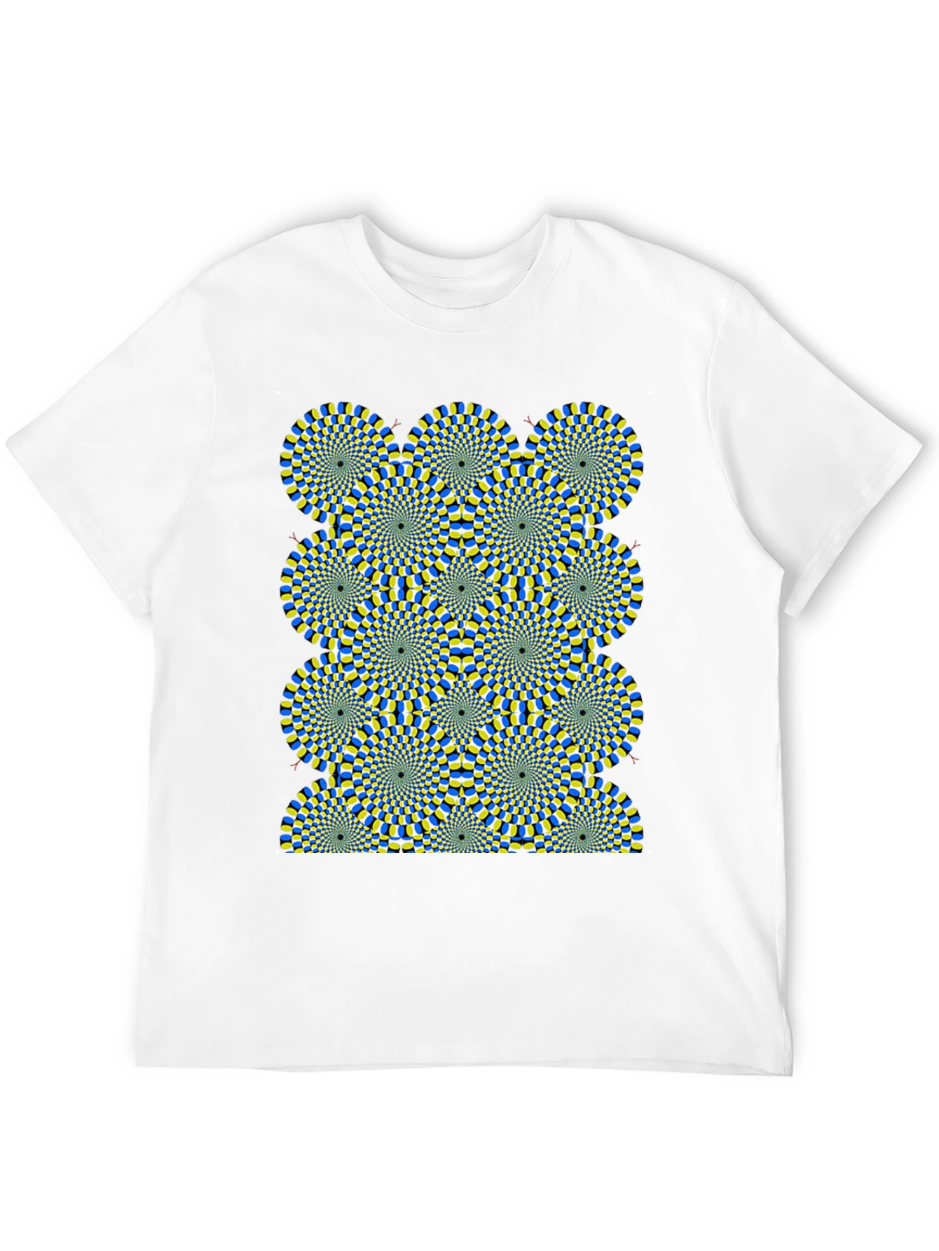 Optical Illusion Graphic Black T-Shirt