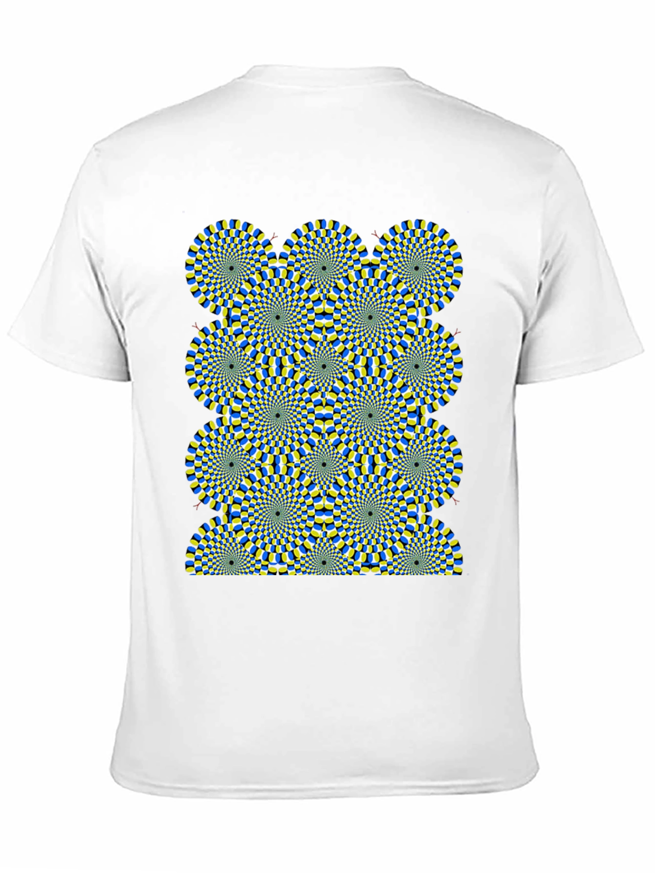 Optical Illusion Graphic Black T-Shirt