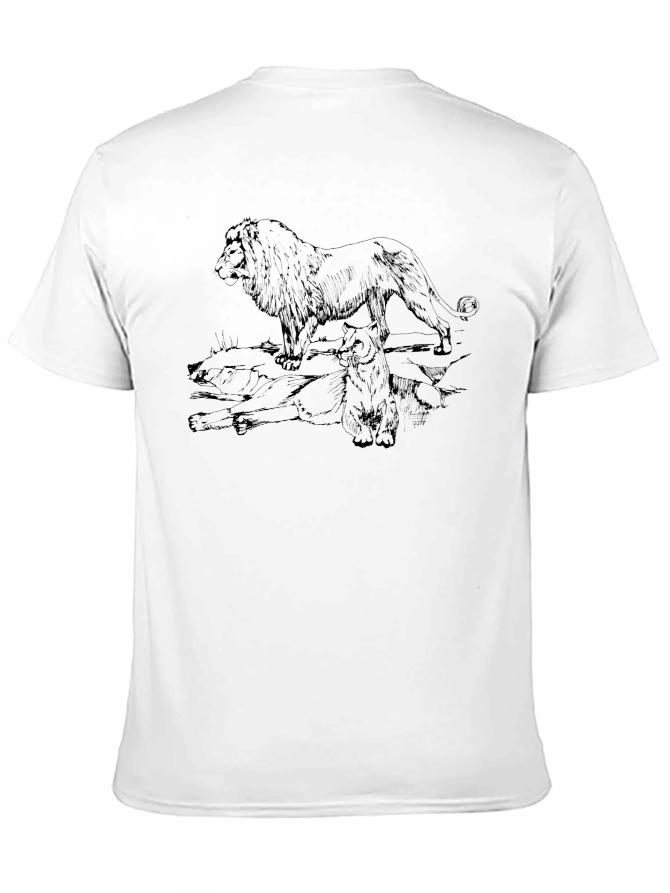 Black Lion Graphic T-Shirt - Stylish Mens Tee