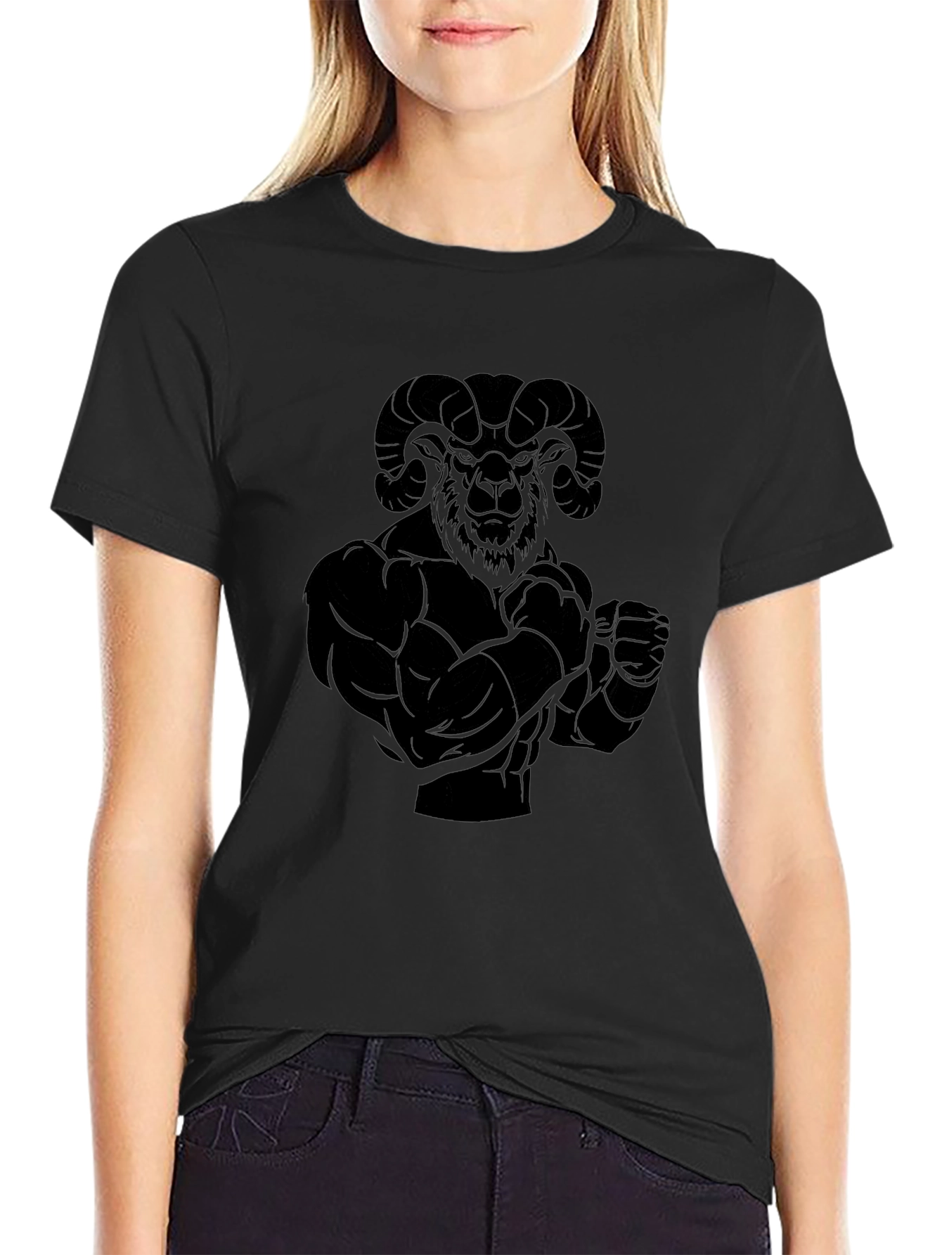 Black Ram Muscle Graphic T-Shirt