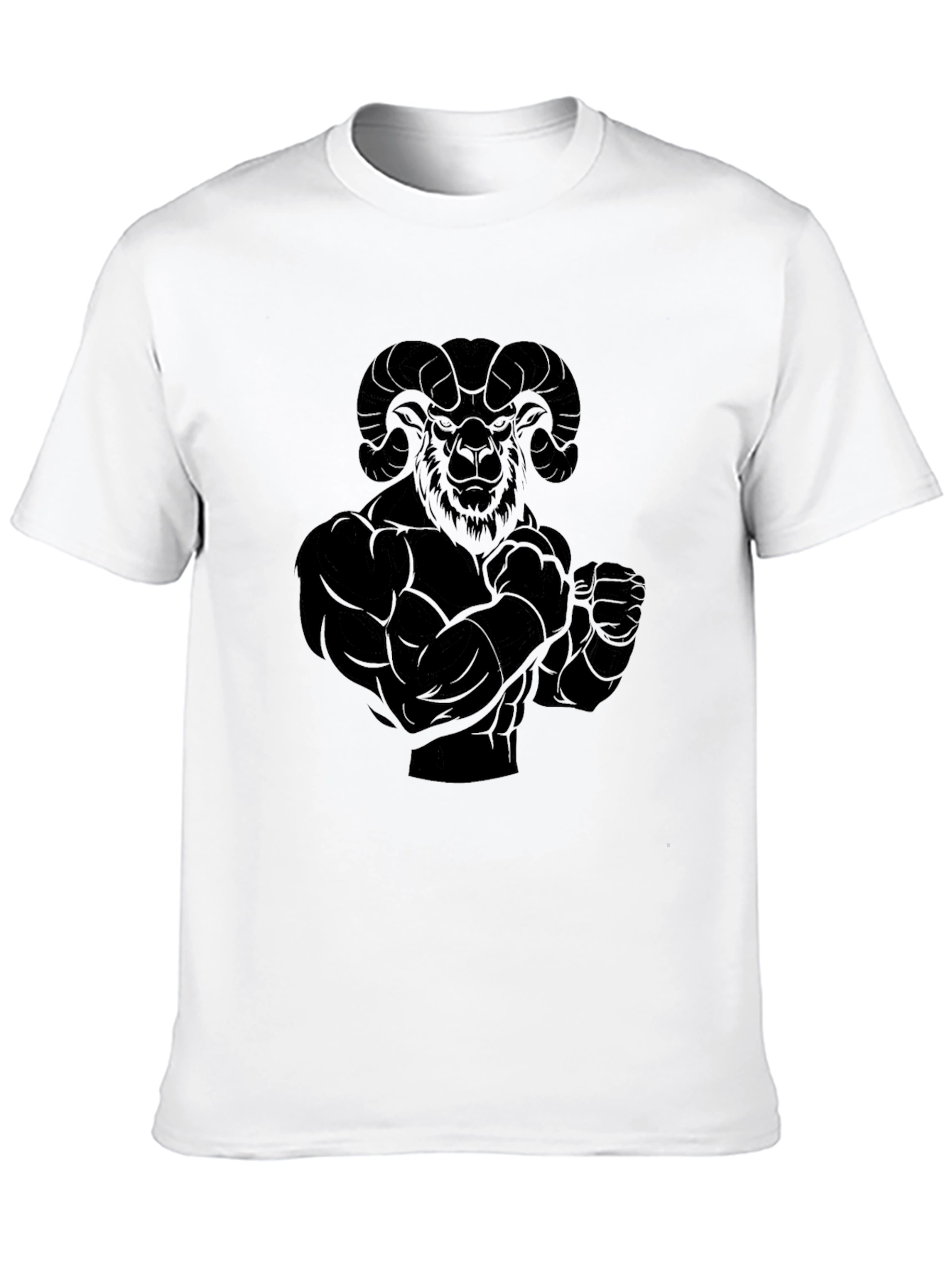Black Ram Muscle Graphic T-Shirt