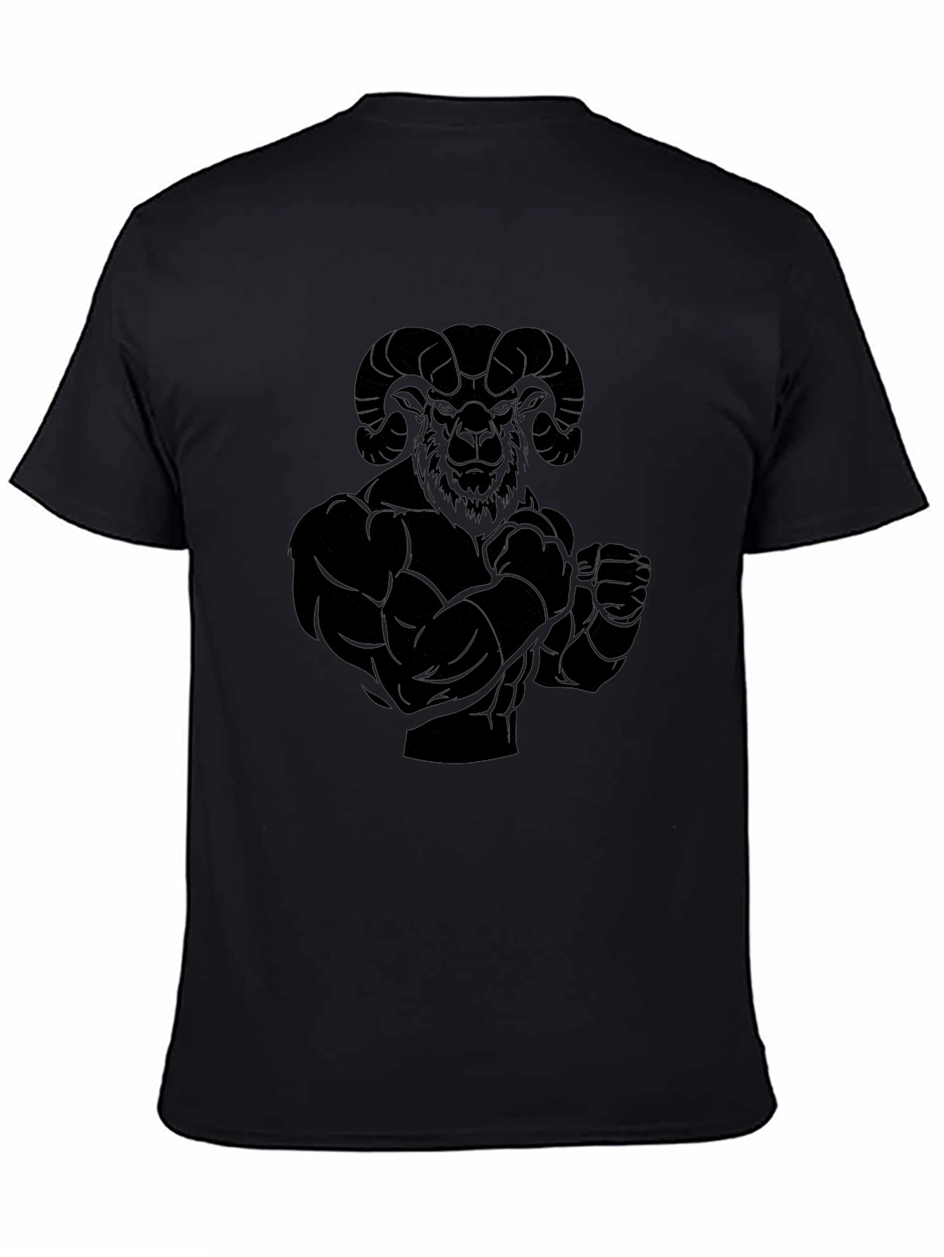 Black Ram Muscle Graphic T-Shirt