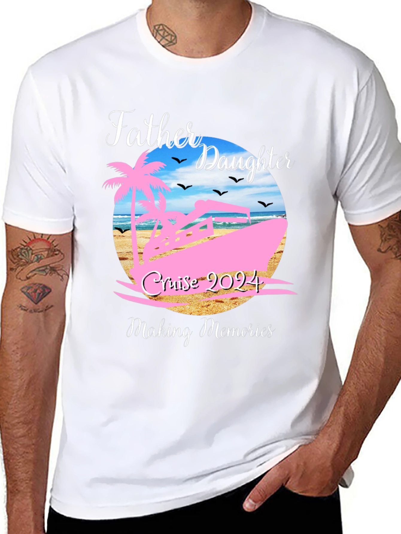Father Daughter Cruise 2024 Matching Vacation Tee