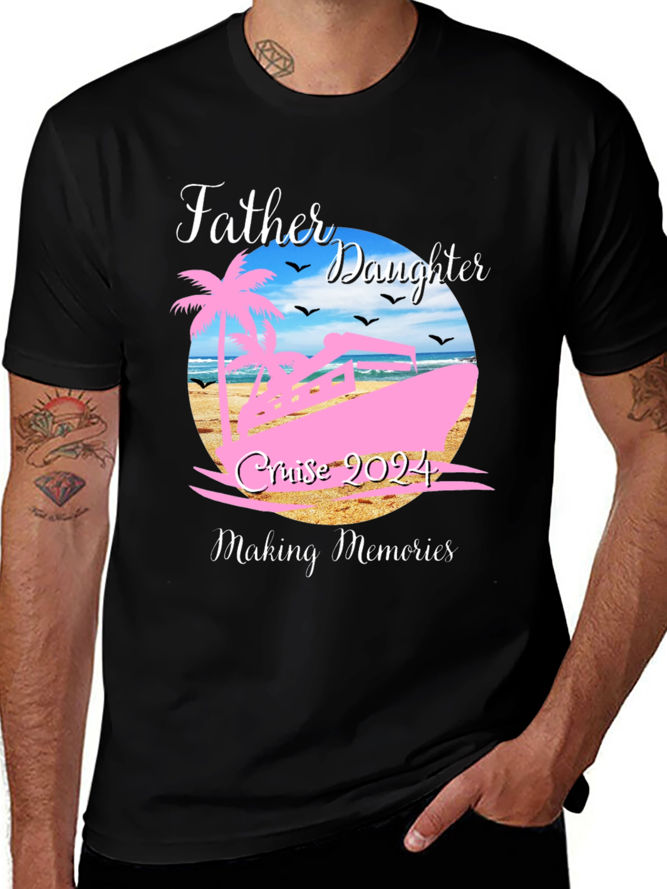 Father Daughter Cruise 2024 Matching Vacation Tee