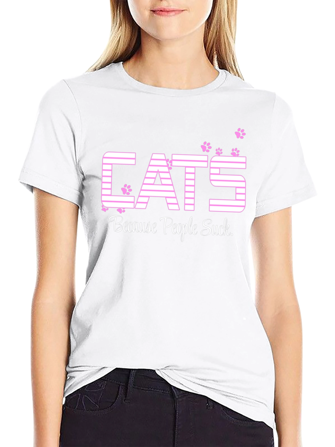 Cats Because People Suck T-Shirt