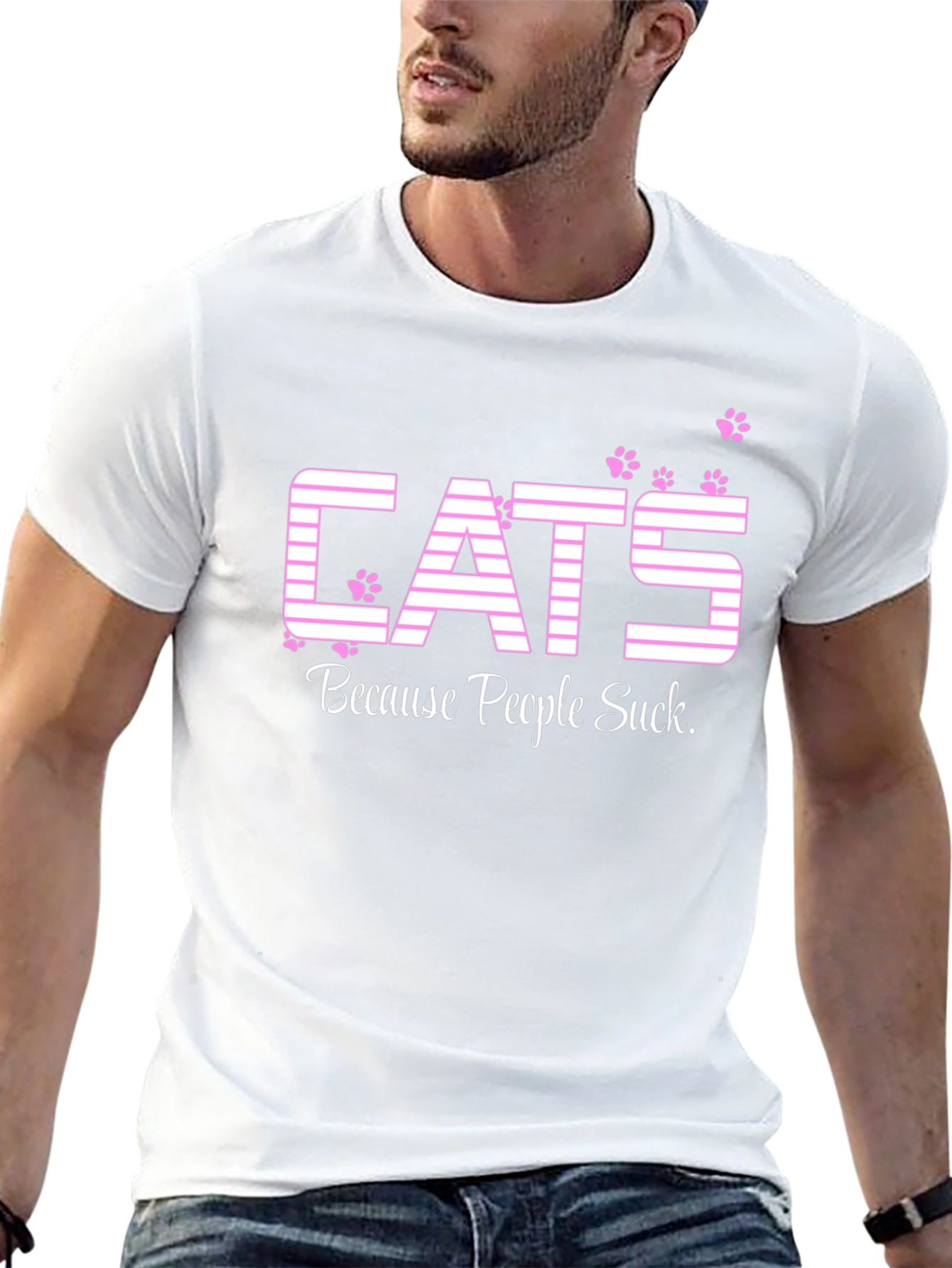 Cats Because People Suck T-Shirt