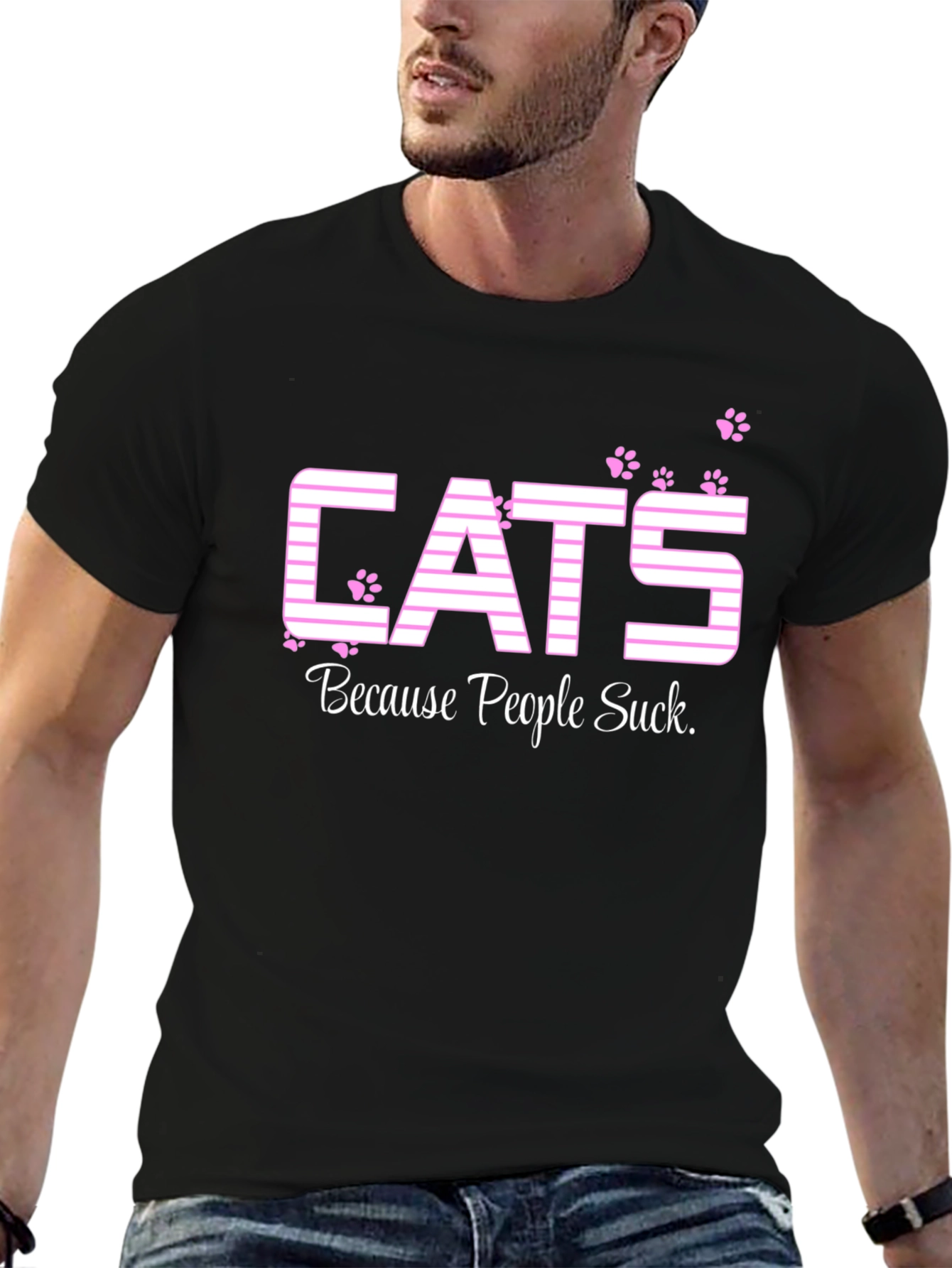 Cats Because People Suck T-Shirt