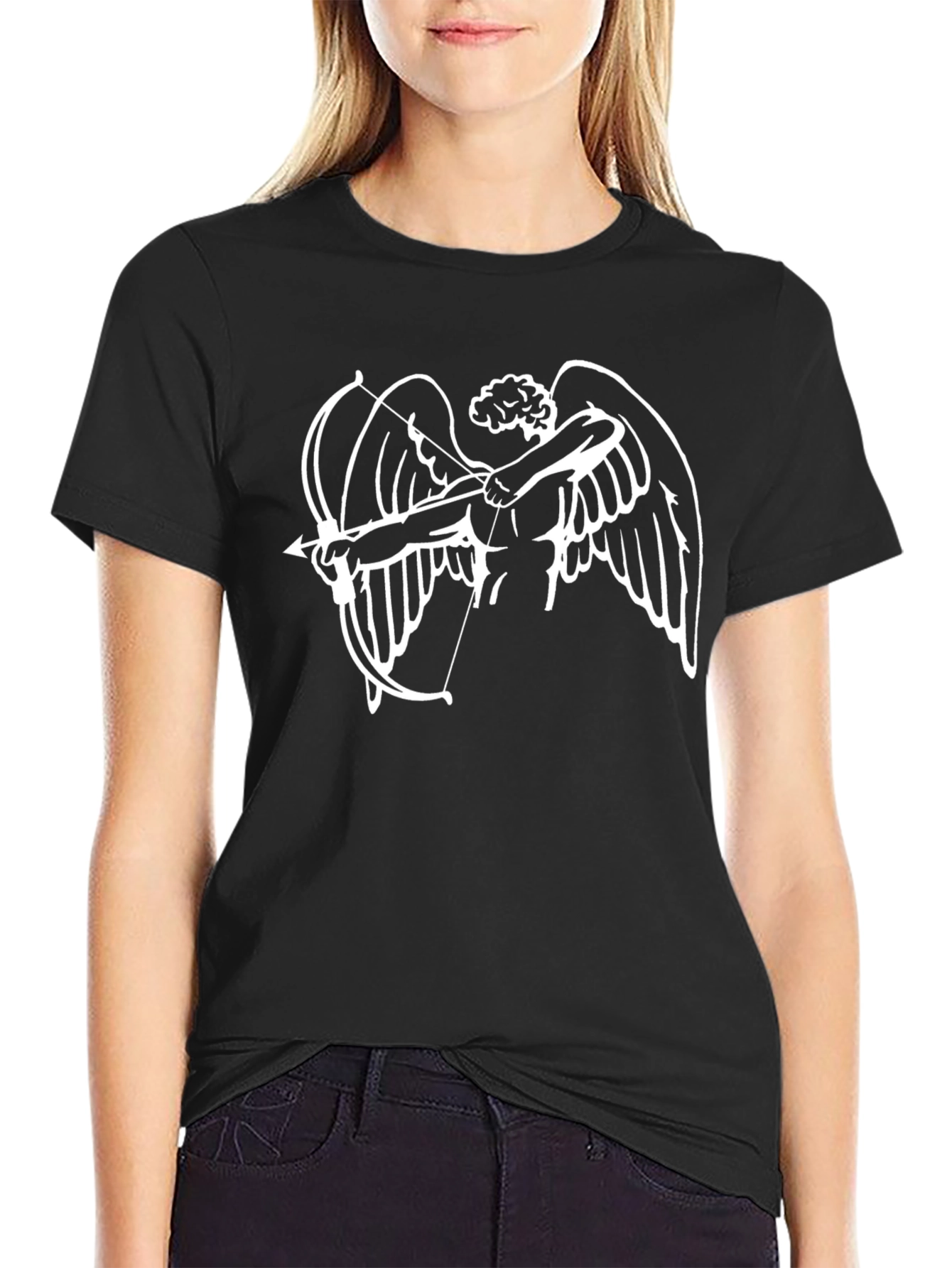 Cupid Graphic Black T-Shirt
