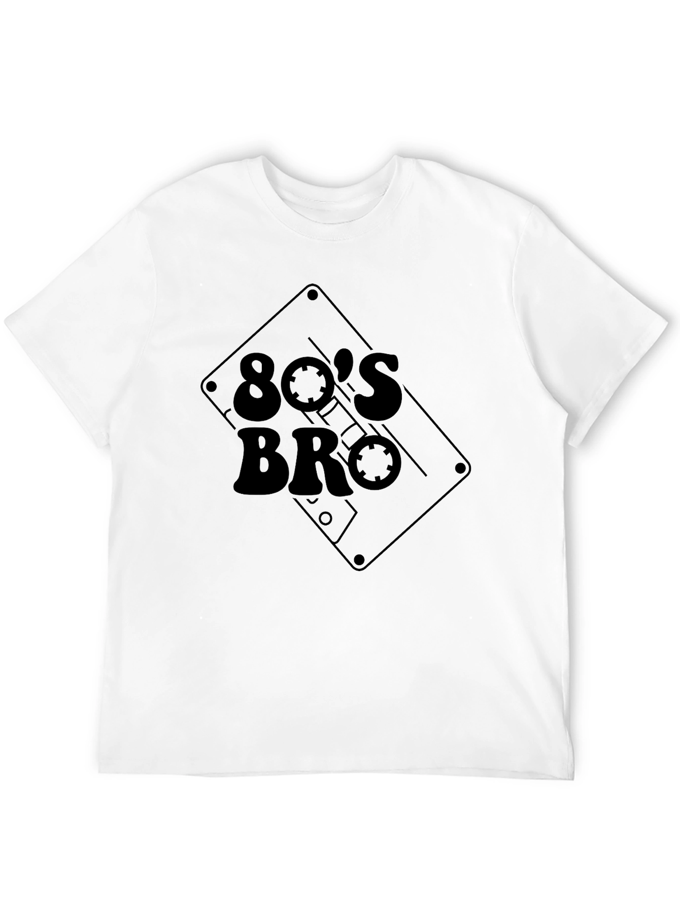 Retro 80s Bro Cassette Tape Graphic Tee