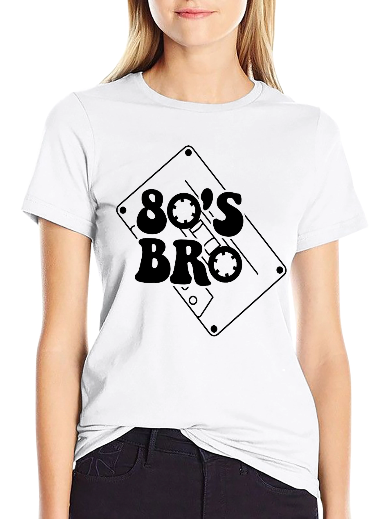 Retro 80s Bro Cassette Tape Graphic Tee