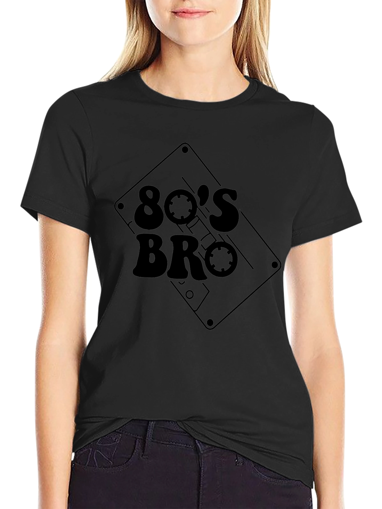 Retro 80s Bro Cassette Tape Graphic Tee