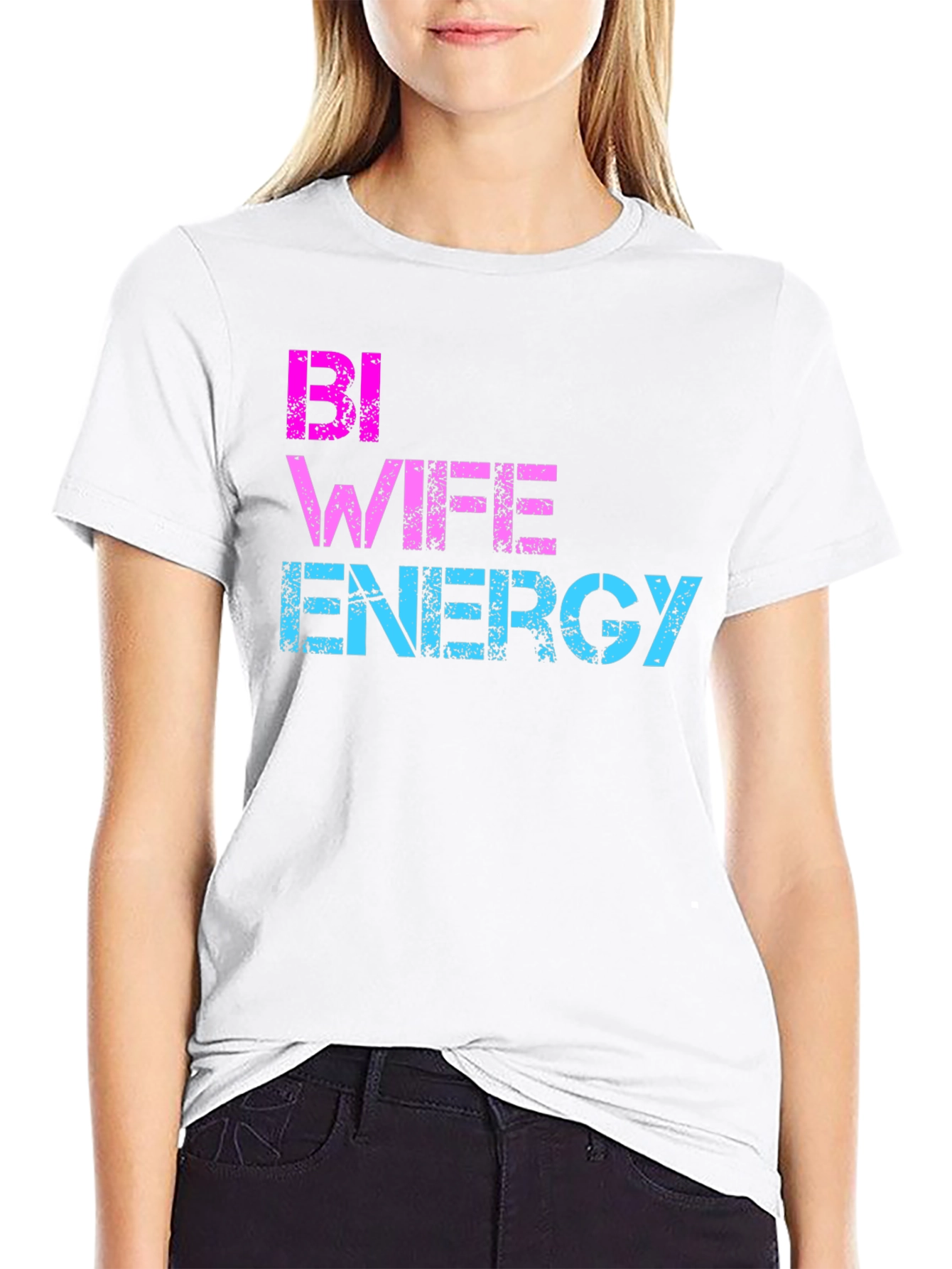 Bi Wife Energy T-Shirt - LGBTQ Pride Tee