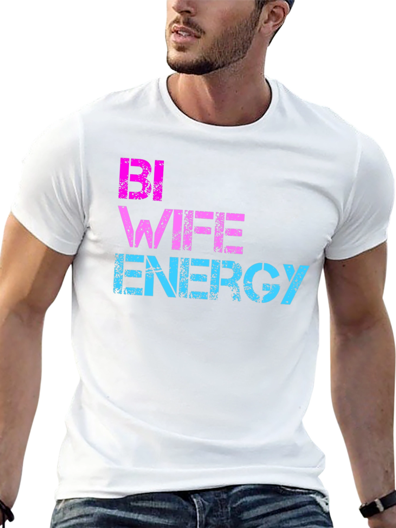 Bi Wife Energy T-Shirt - LGBTQ Pride Tee