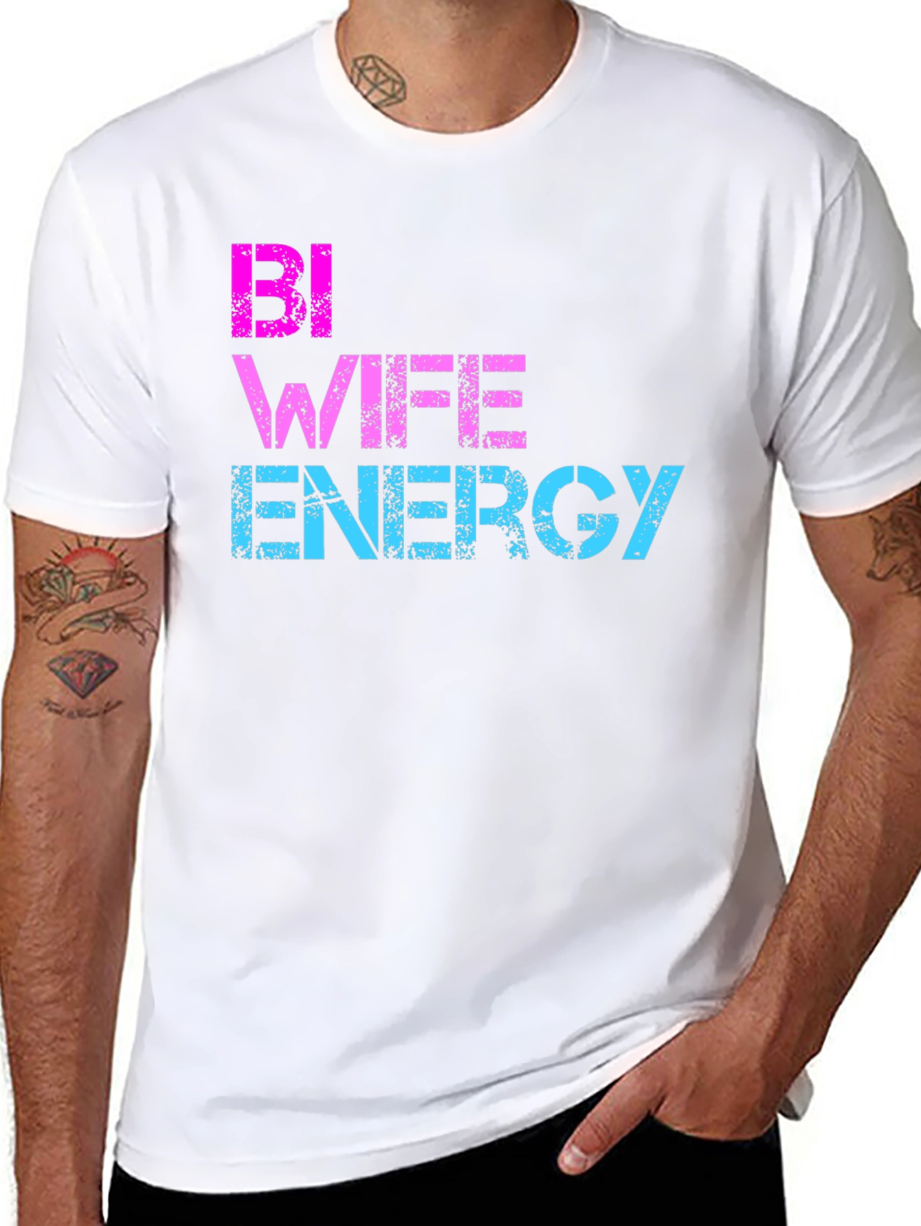 Bi Wife Energy T-Shirt - LGBTQ Pride Tee