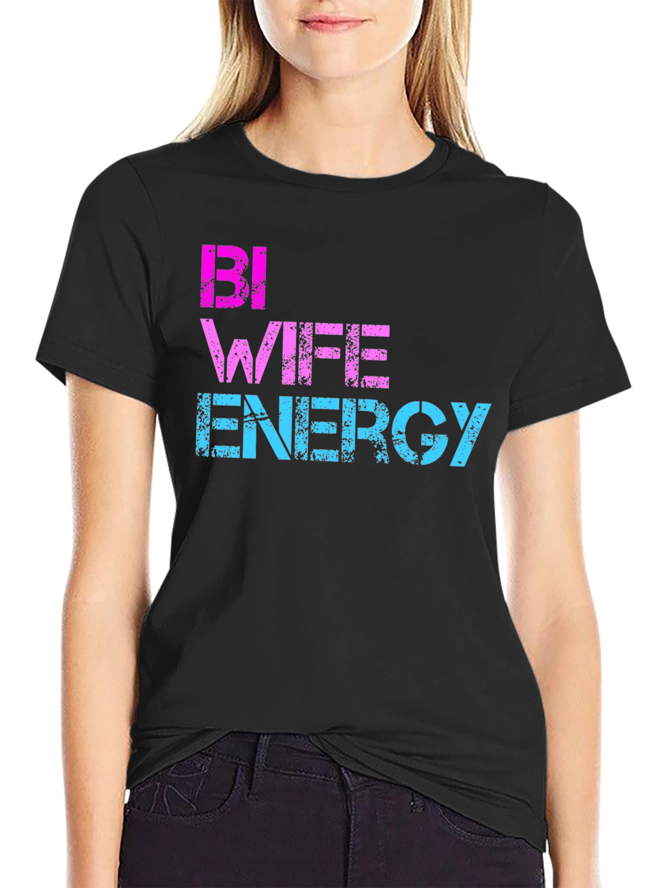 Bi Wife Energy T-Shirt - LGBTQ Pride Tee