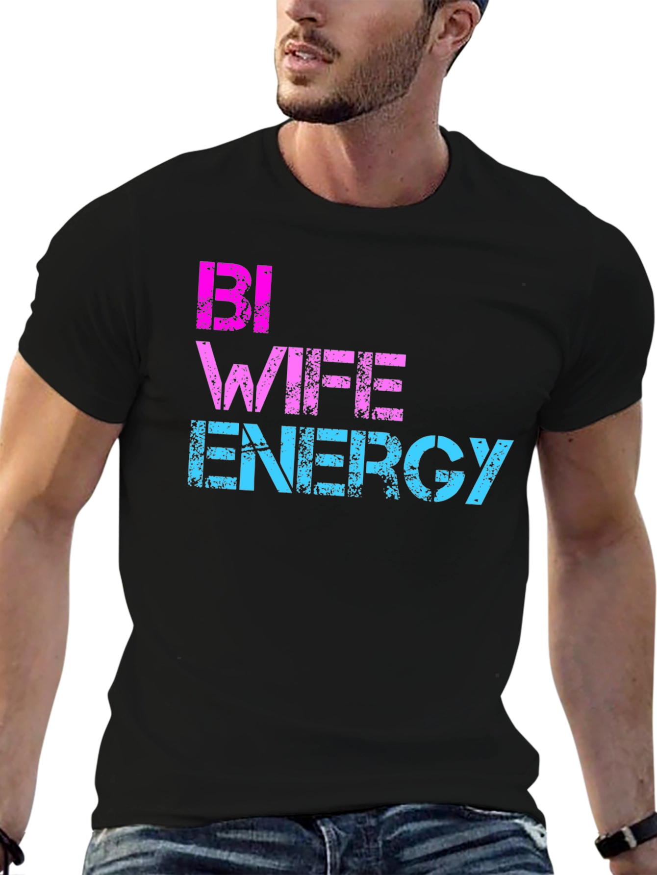 Bi Wife Energy T-Shirt - LGBTQ Pride Tee