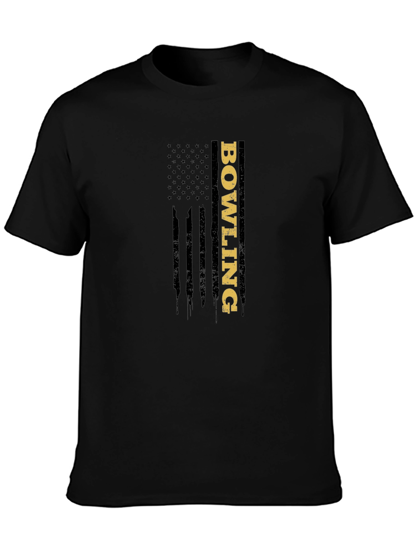 Bowling American Flag Graphic T-Shirt