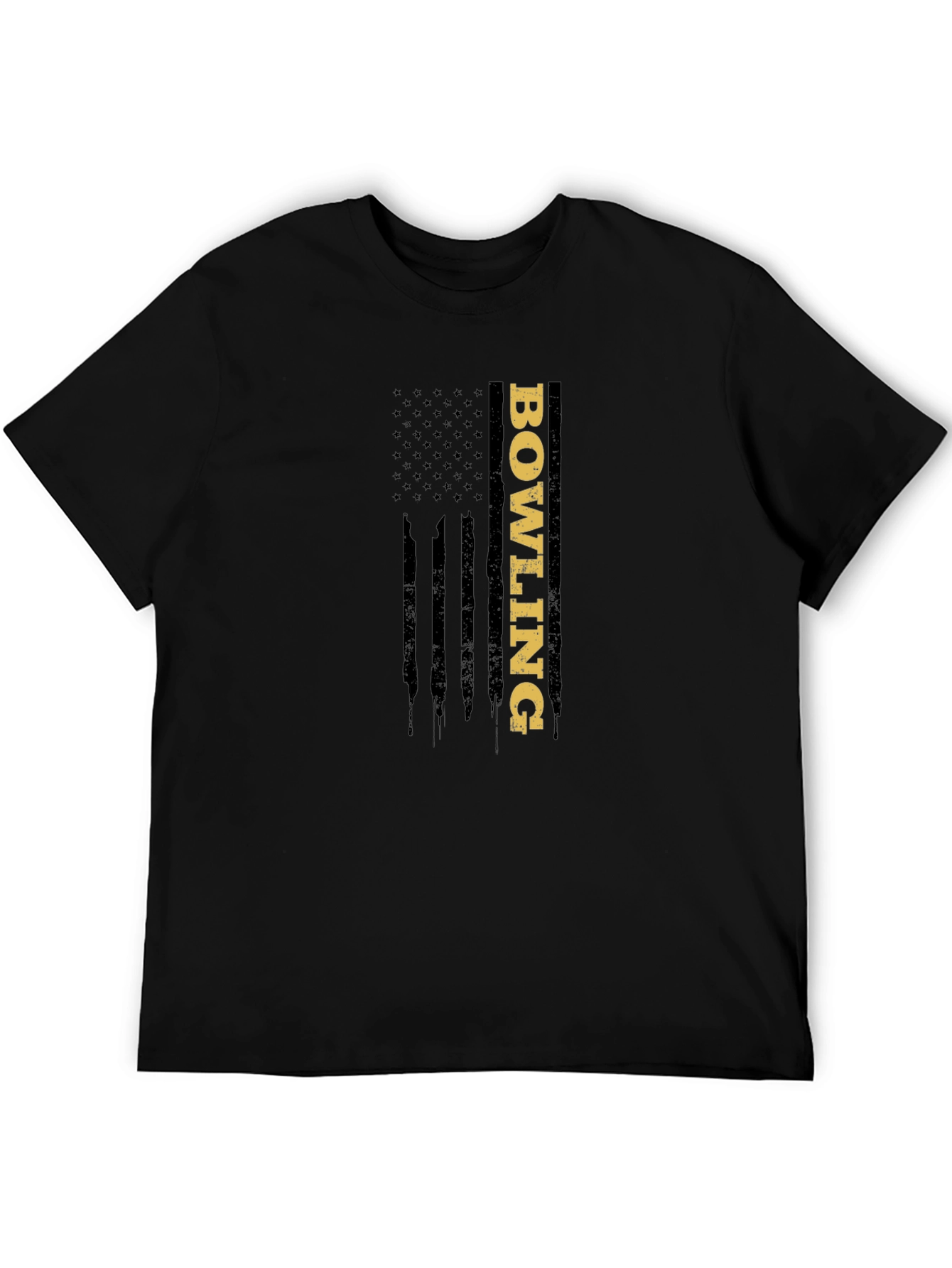 Bowling American Flag Graphic T-Shirt