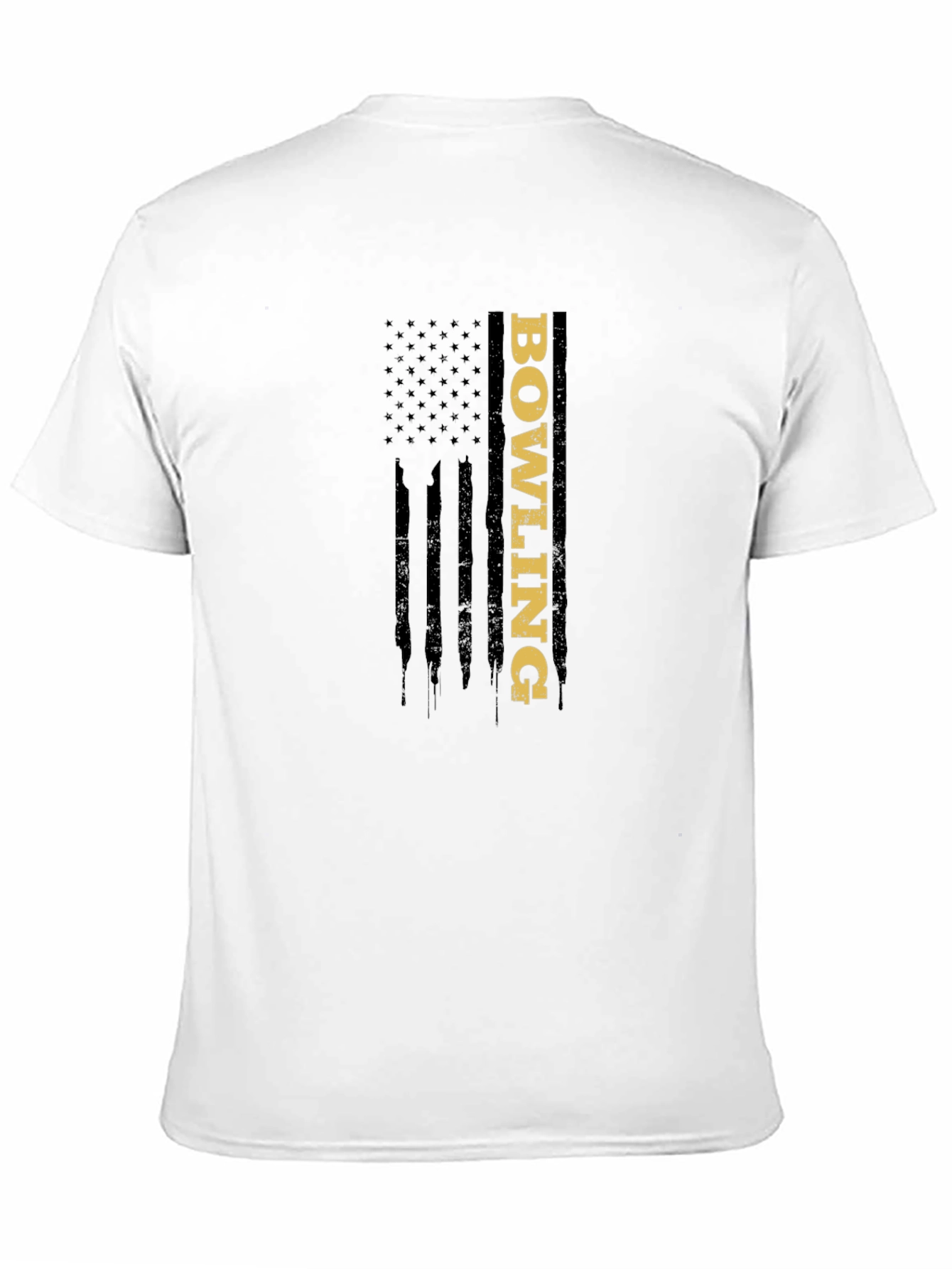 Bowling American Flag Graphic T-Shirt