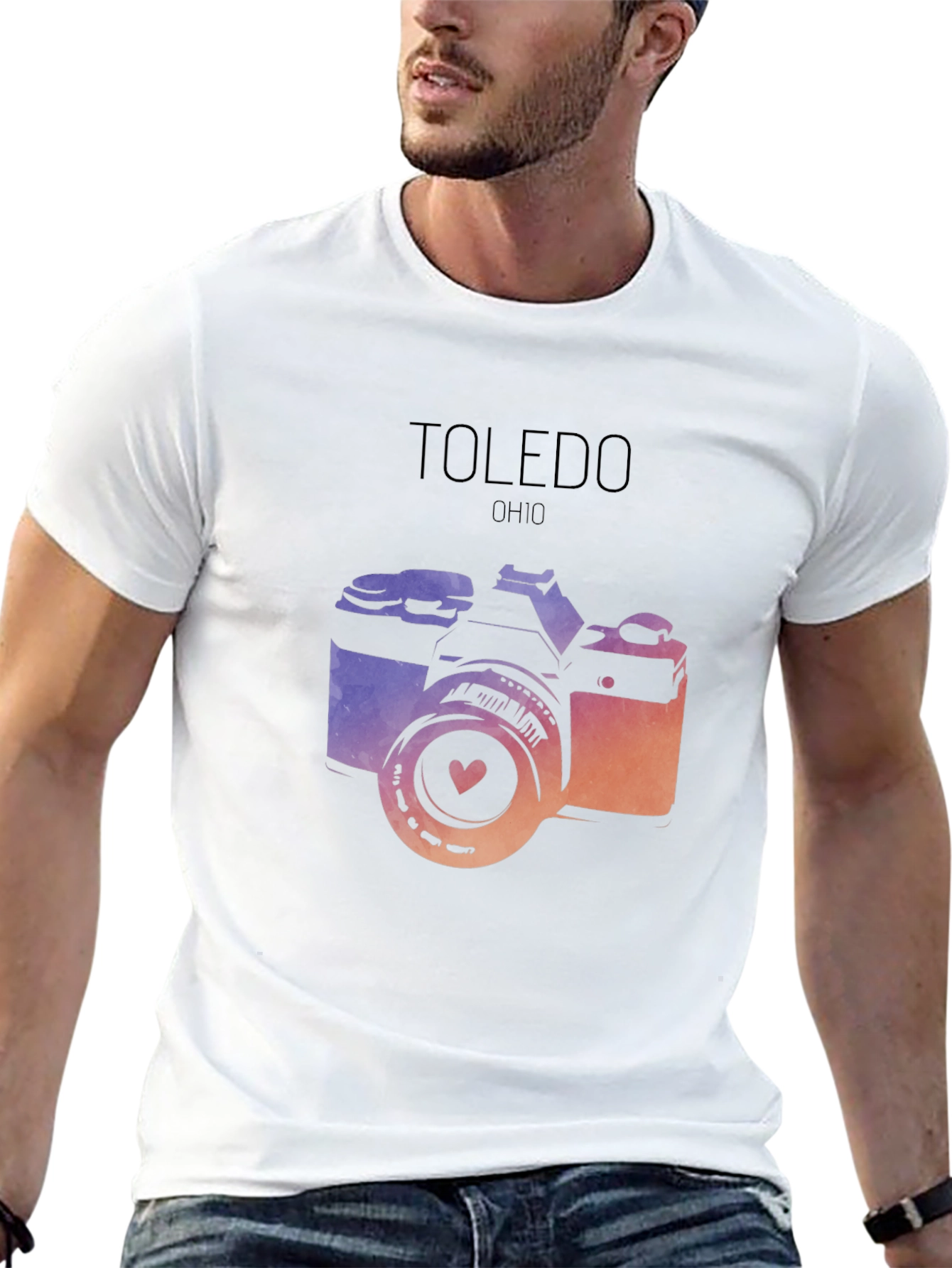 Toledo Ohio Camera Graphic T-Shirt