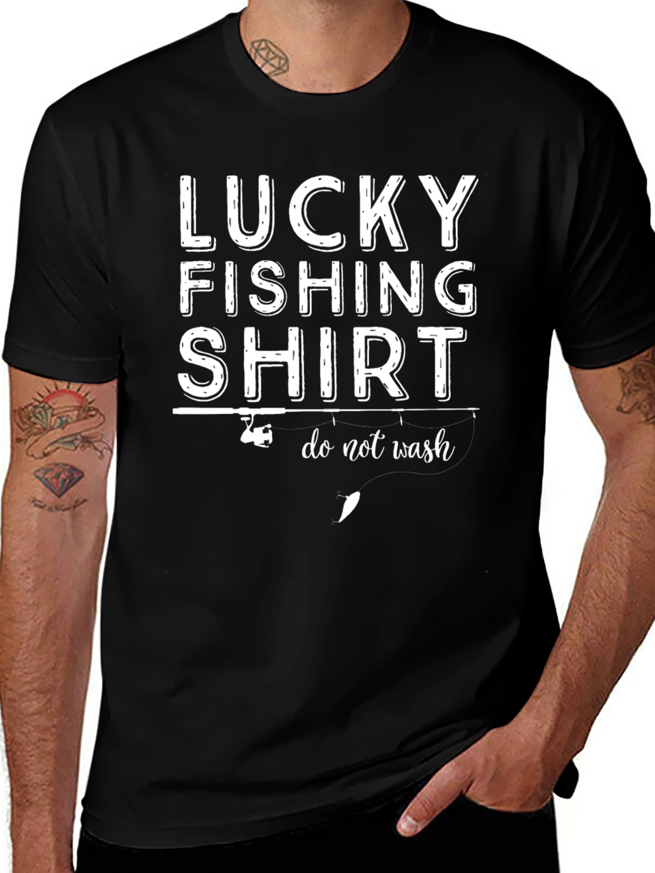 Lucky Fishing Shirt - Funny Fisherman Tee