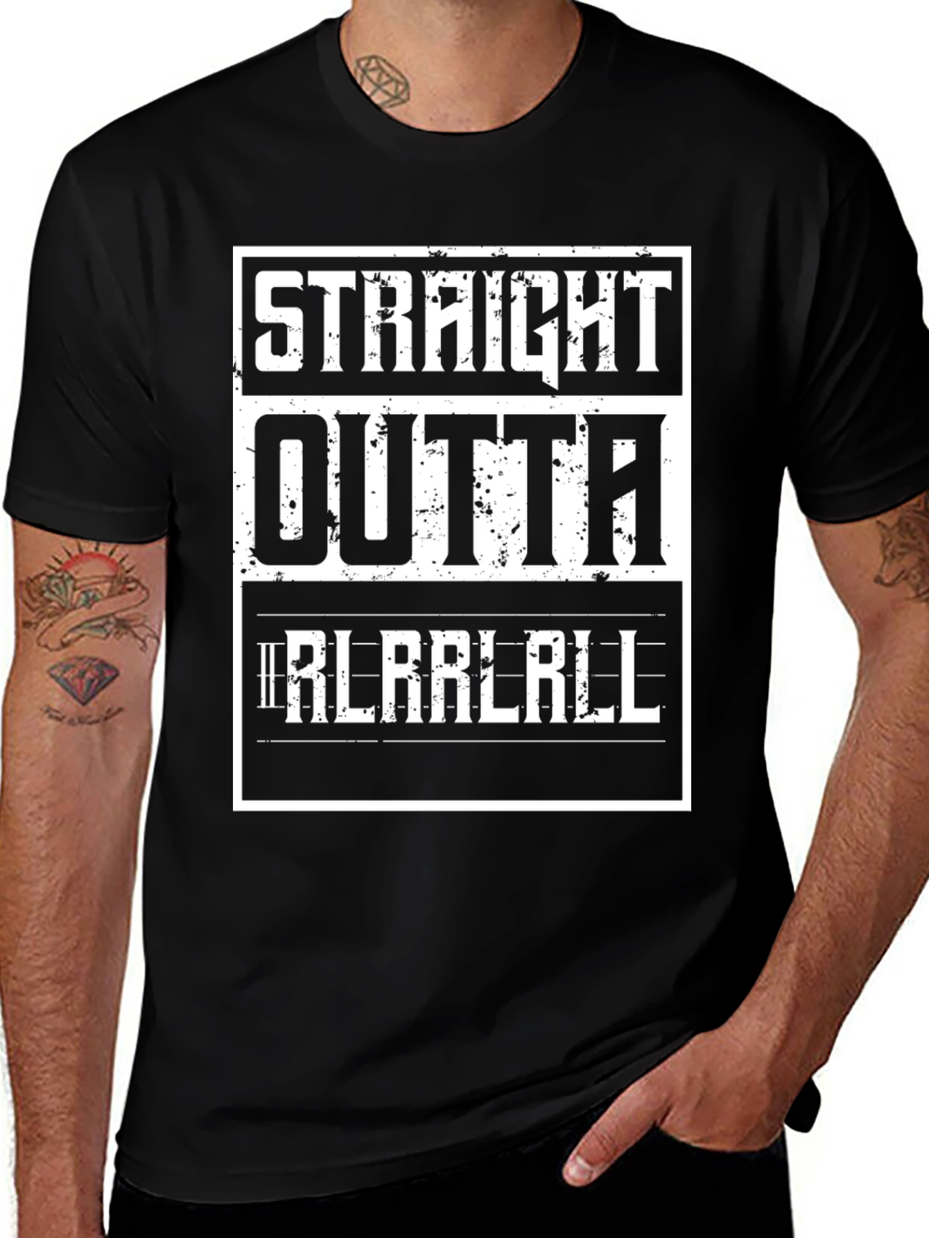 Straight Outta Rlarlrll Graphic T-Shirt