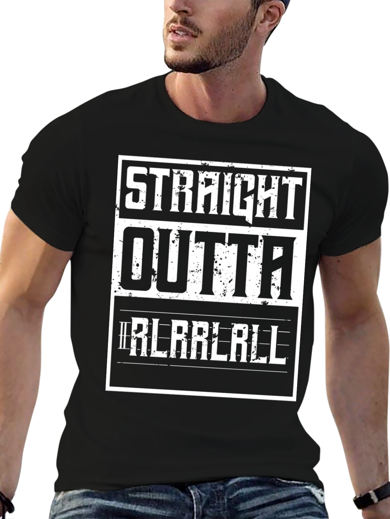 Straight Outta Rlarlrll Graphic T-Shirt