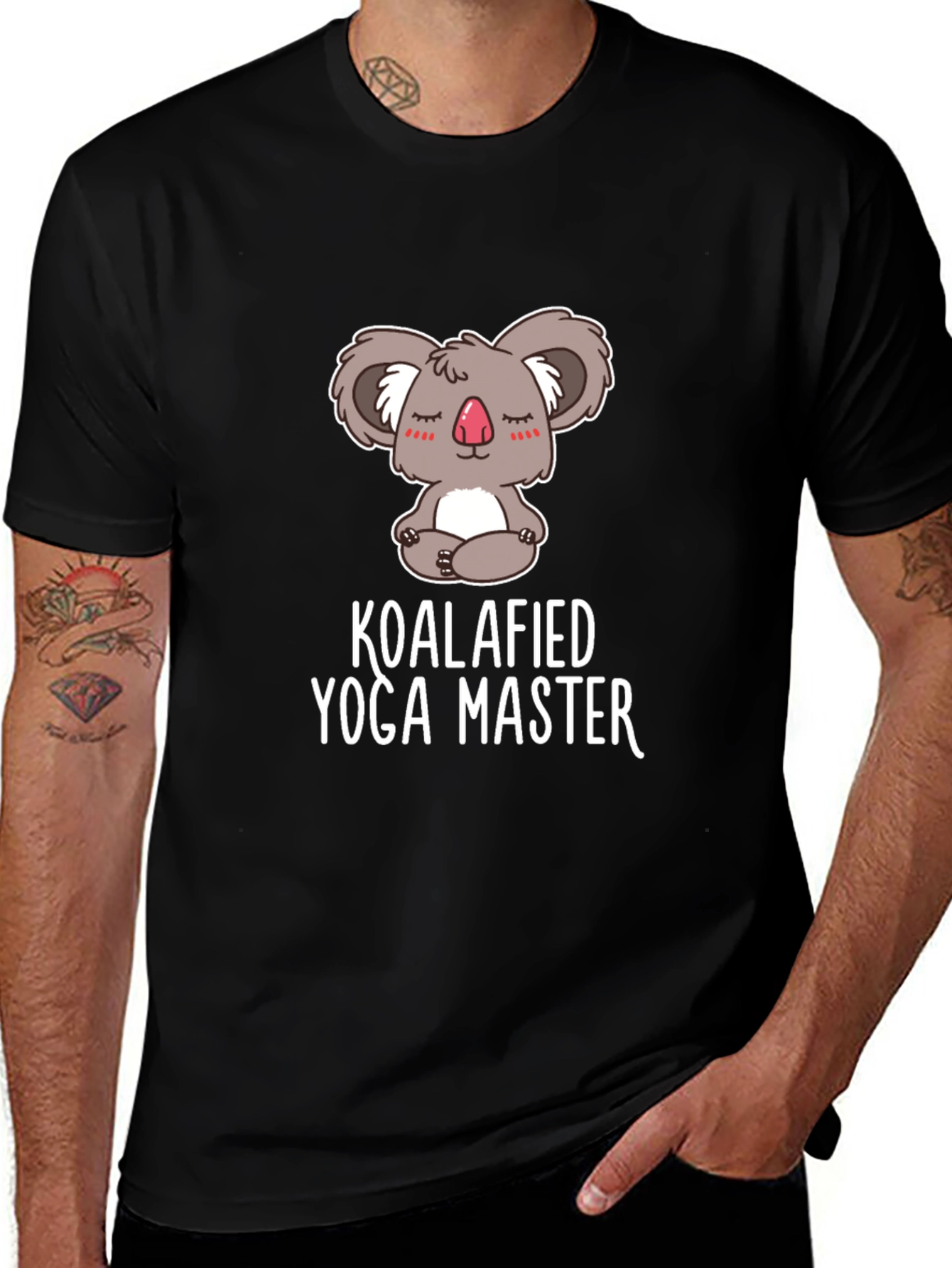 Koalafied Yoga Master Black T-Shirt