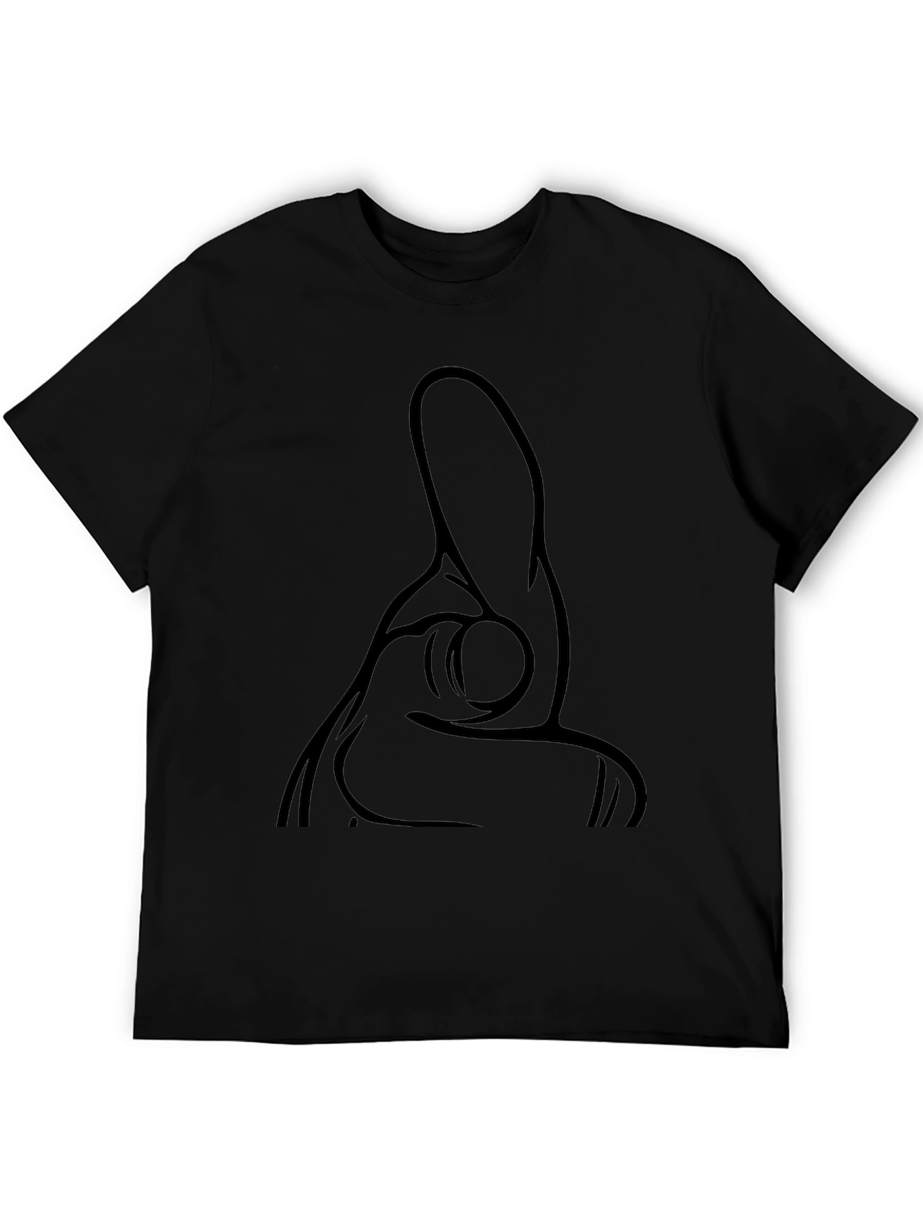 Pointing Finger Graphic Black T-Shirt