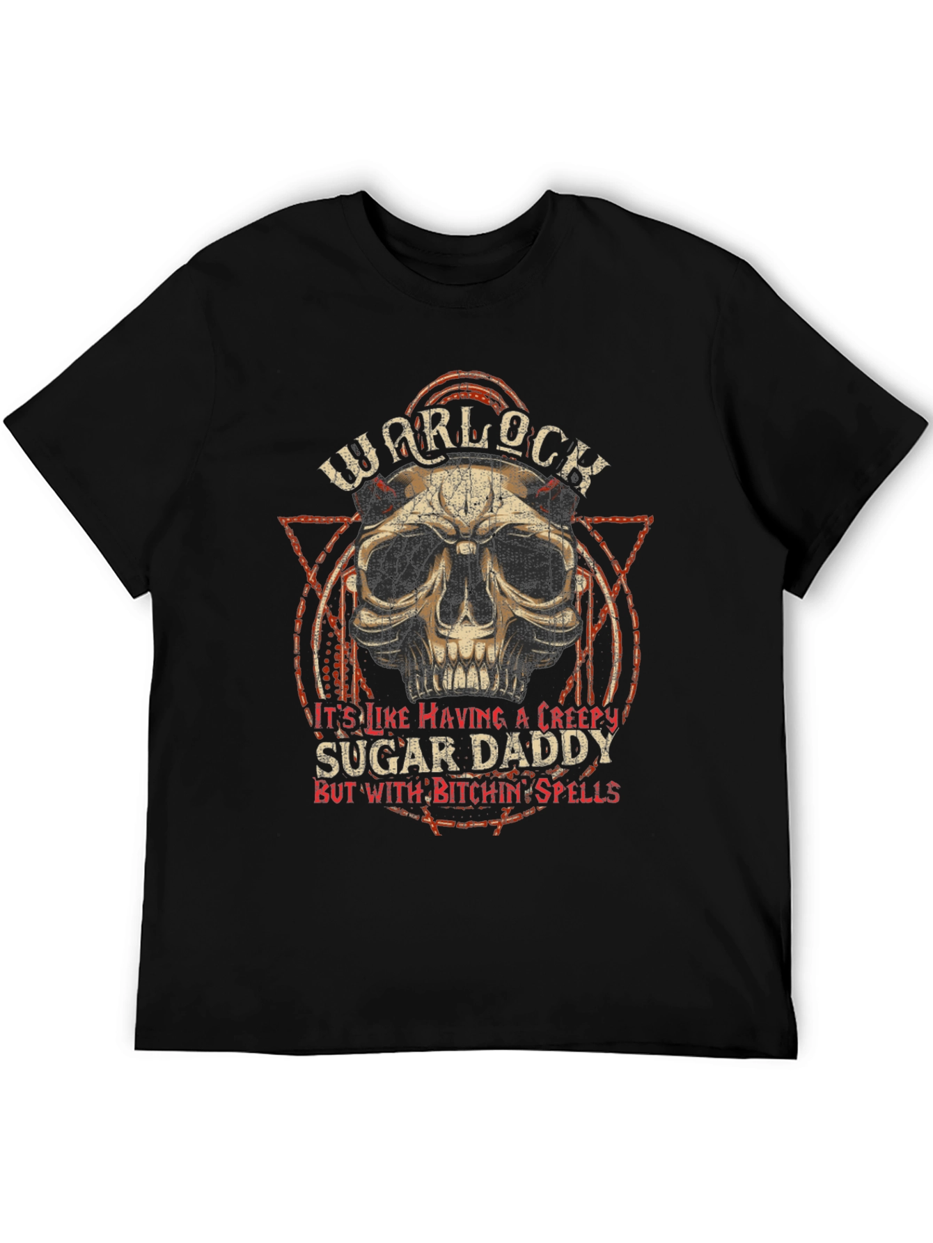 Warlock Sugar Daddy Graphic T-Shirt - Black